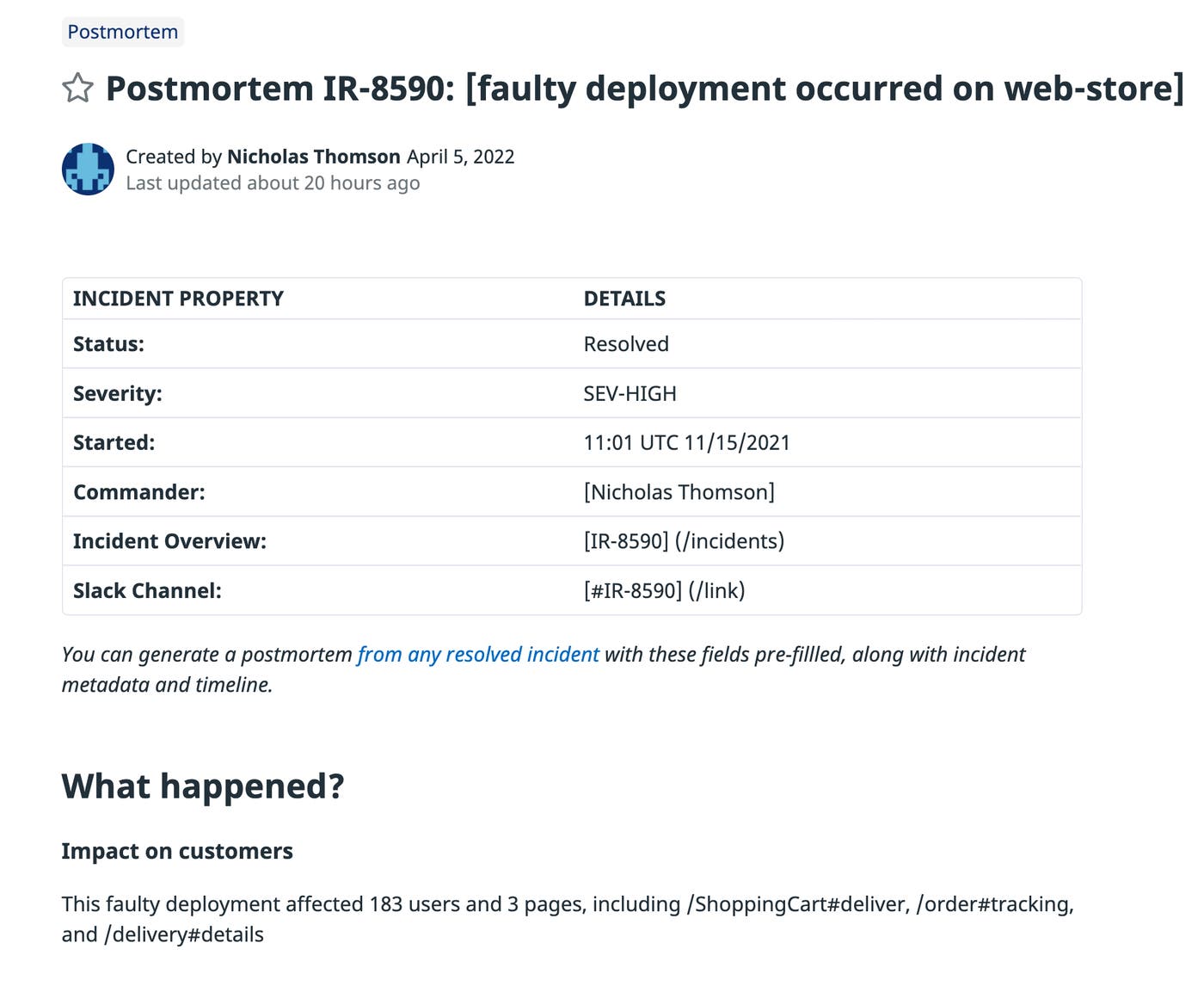 Include log anomalies in your postmortems Include log anomalies in your postmortems