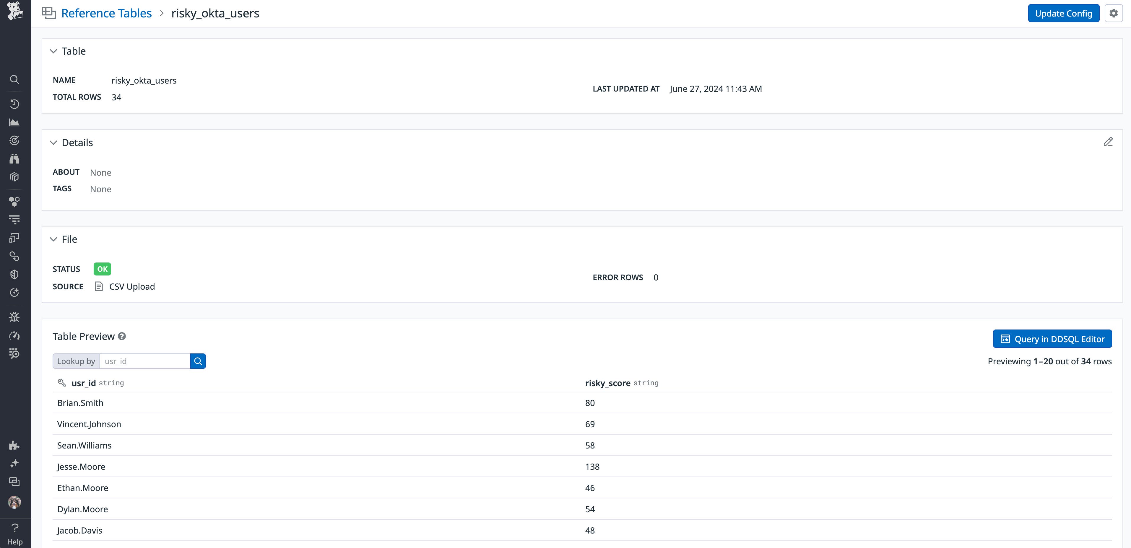 Add context with a Datadog Reference Table Add context with a Datadog Reference Table