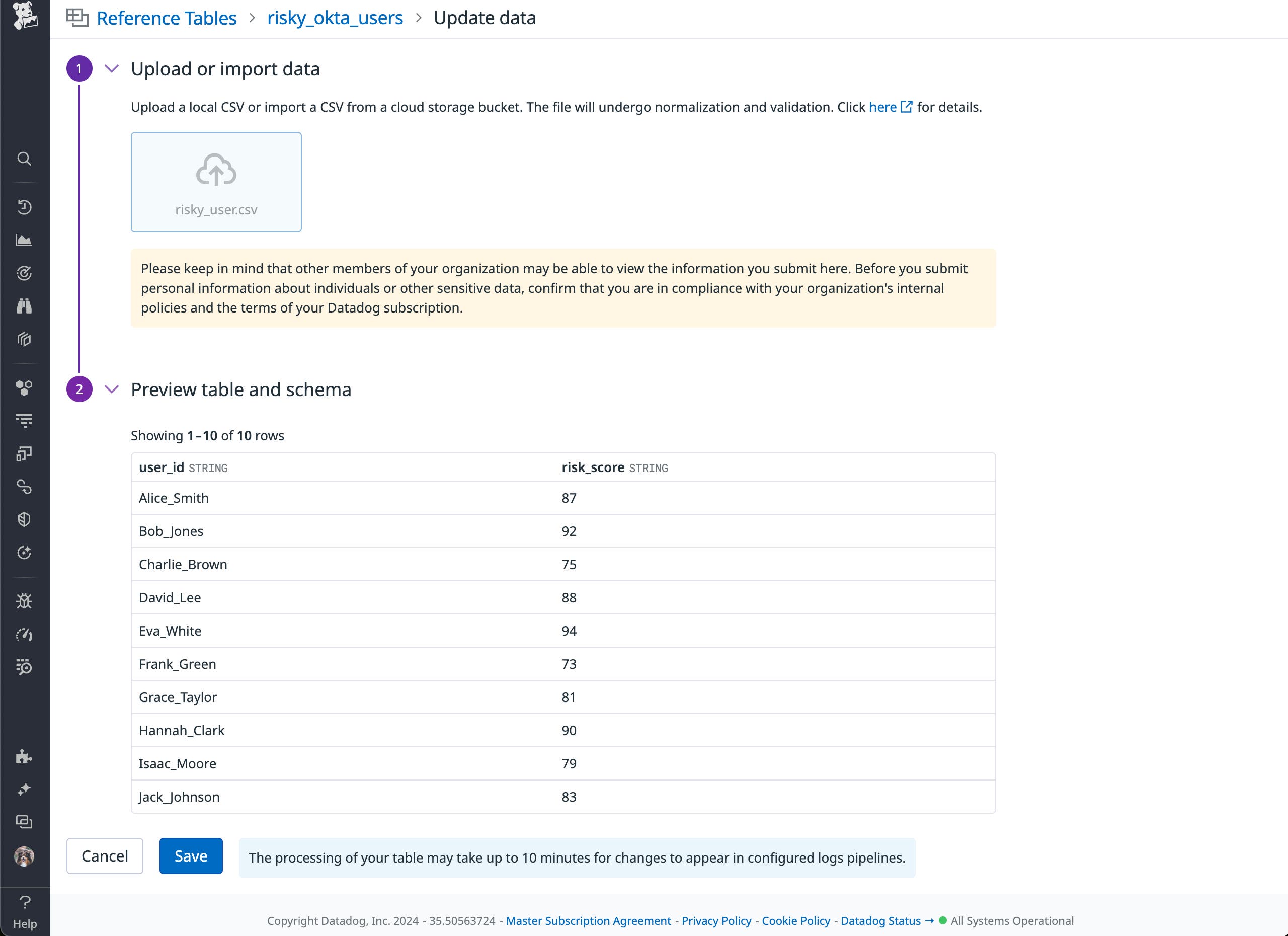 Update Reference Tables with new information Update Reference Tables with new information