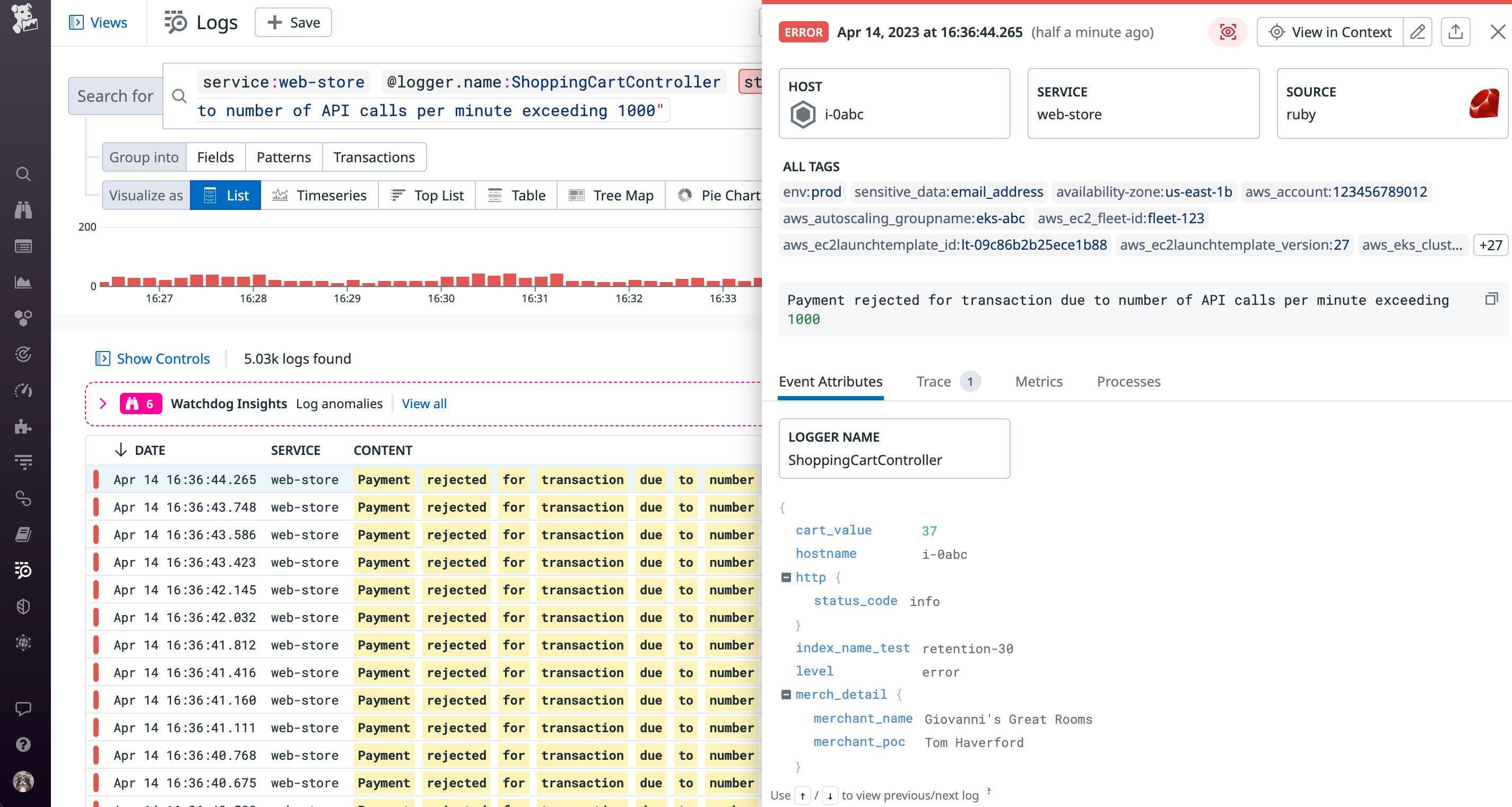 Troubleshoot logs with Reference Tables Troubleshoot logs with Reference Tables