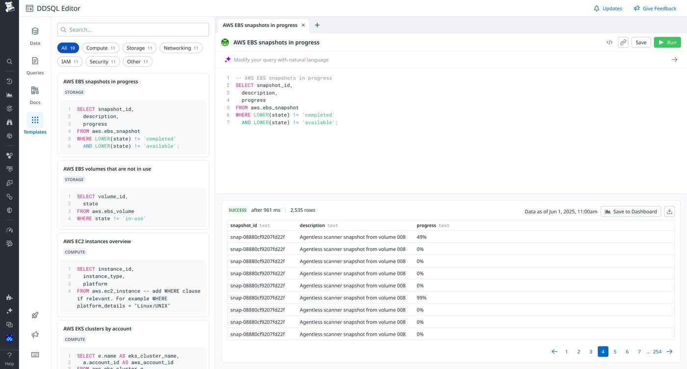 DDSQL Editor interface. DDSQL Editor interface.
