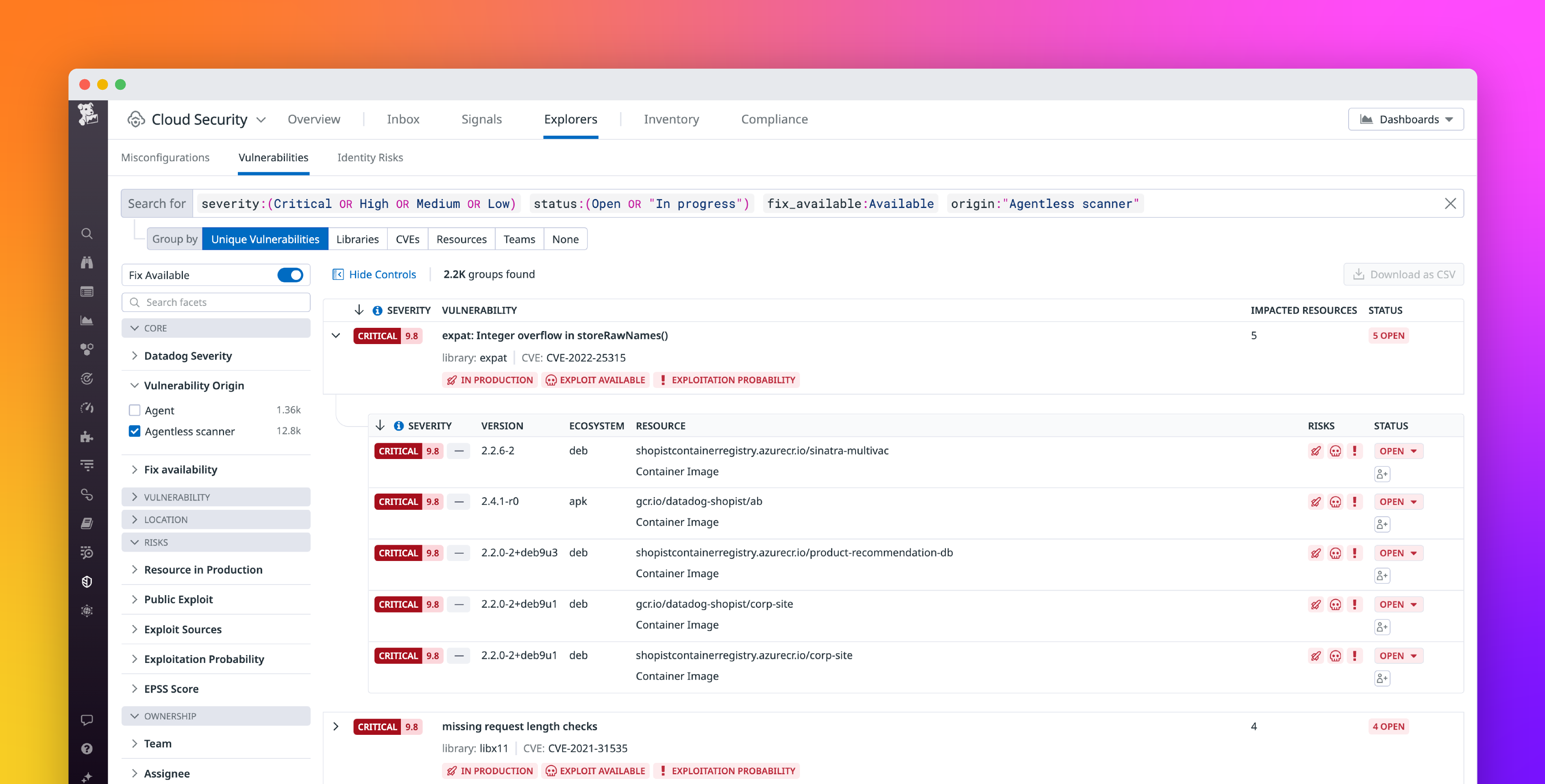 Detect vulnerabilities in minutes with Agentless Scanning for Cloud Security