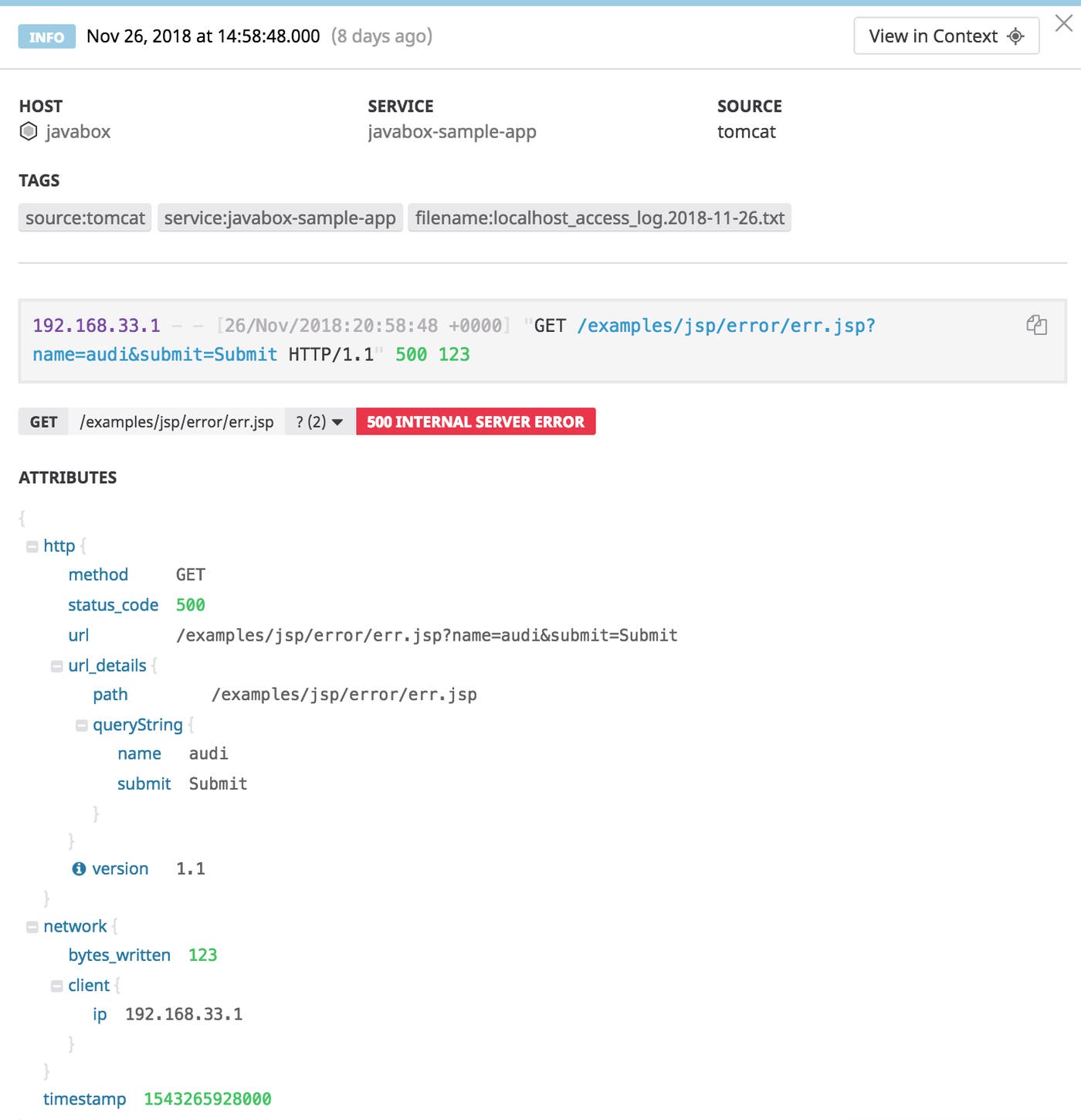 Unedited Tomcat log Unedited Tomcat log