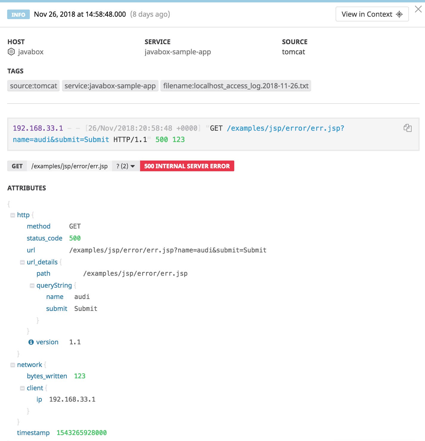 Unedited Tomcat log Unedited Tomcat log