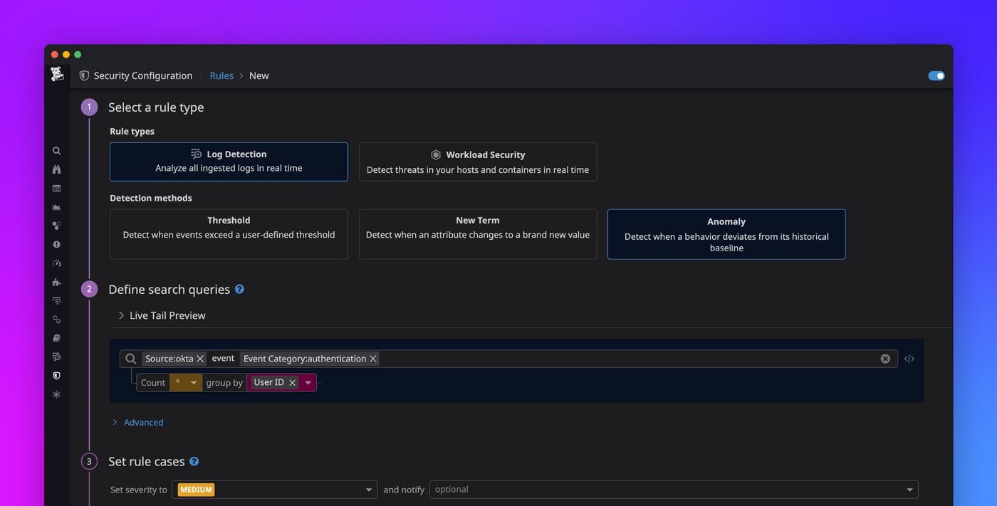 Detect security threats with anomaly detection rules Detect security threats with anomaly detection rules