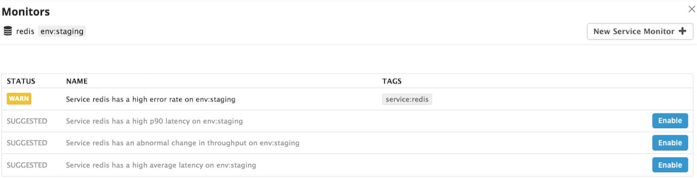 APM monitors APM monitors