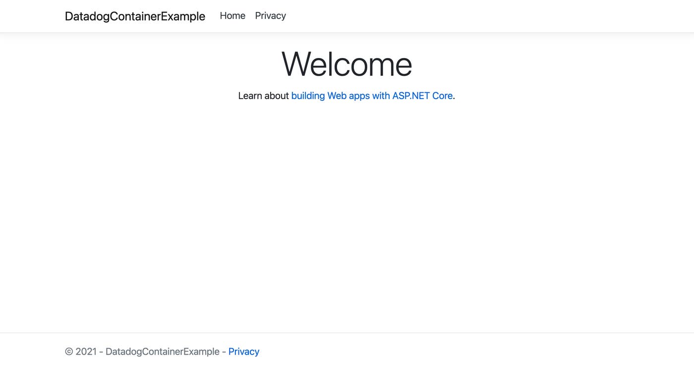 Sample .NET Core application Sample .NET Core application