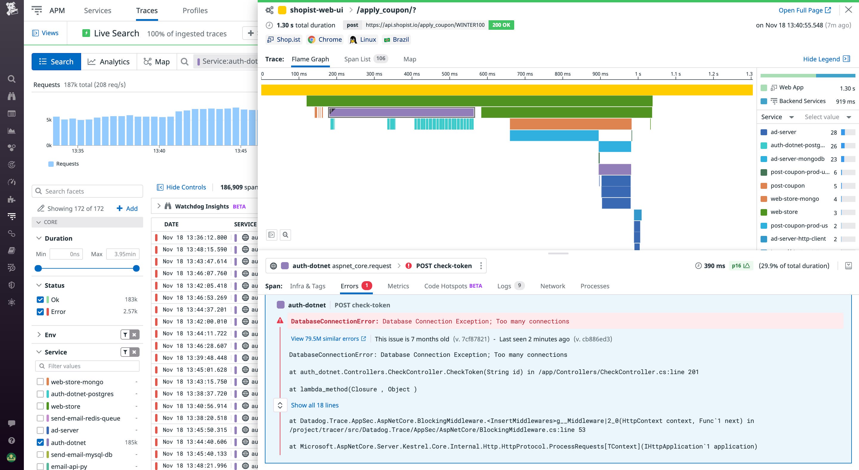 Viewing a distributed trace from a containerized Fargate Windows application Viewing a distributed trace from a containerized Fargate Windows application