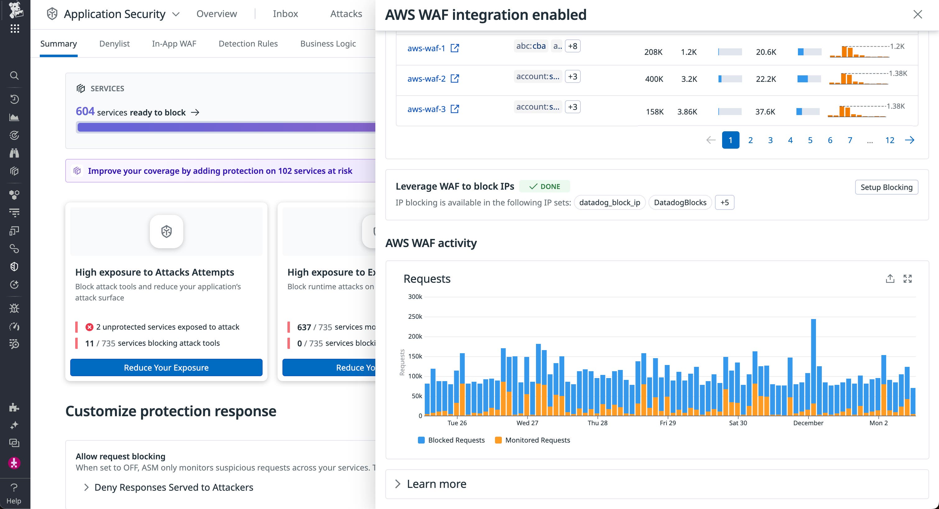 Enable AWS WAF directly in Datadog AAP Enable AWS WAF directly in Datadog AAP