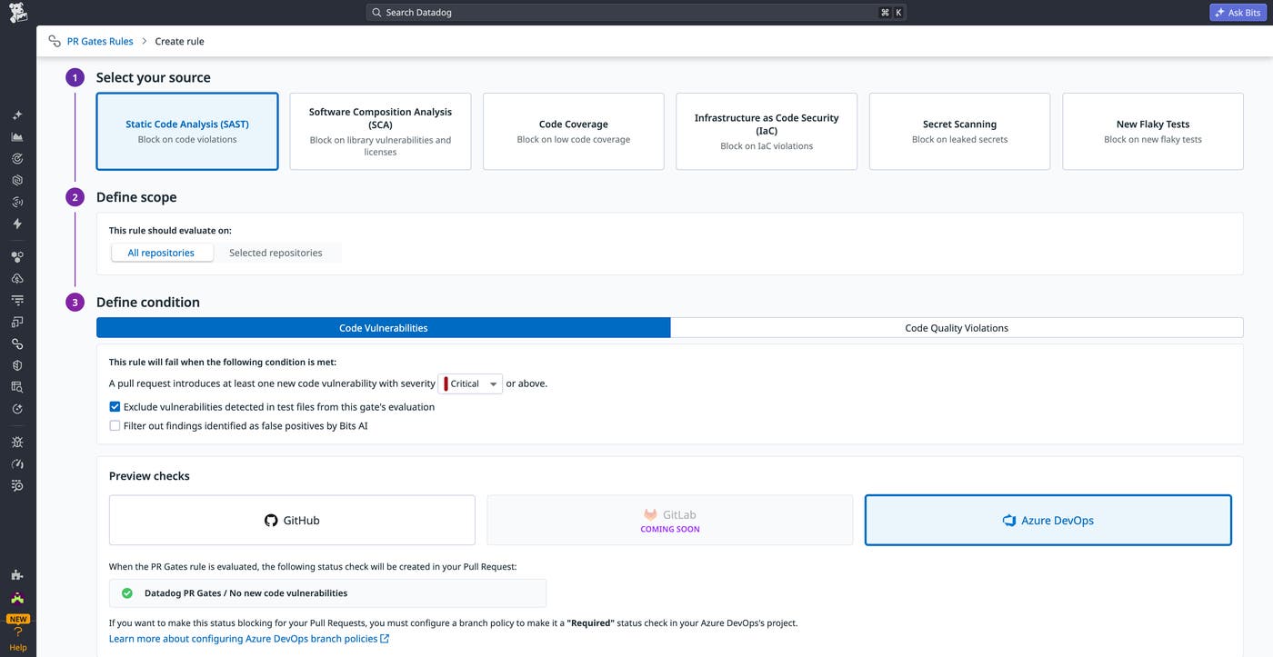 PR Gates enforce quality and security rules by blocking pull requests that fail required checks. PR Gates enforce quality and security rules by blocking pull requests that fail required checks.