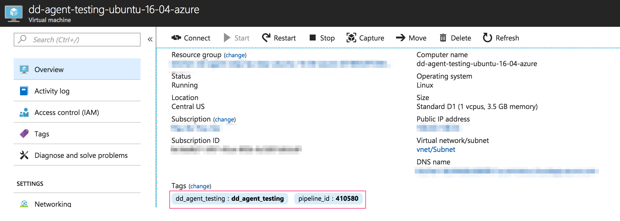 Azure monitoring - Applying custom tags to Azure resources to be collected in Datadog