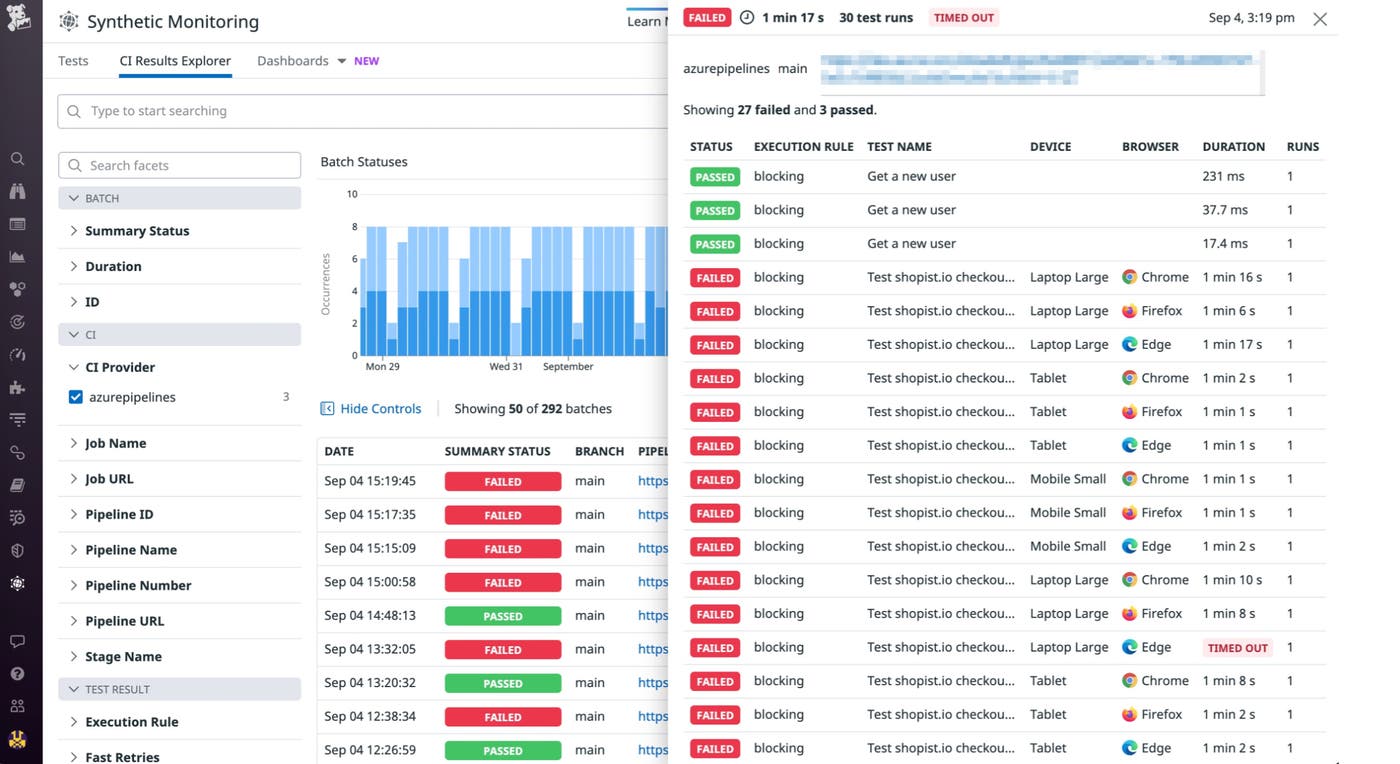 Analyze test results in the CI Results Explorer. Analyze test results in the CI Results Explorer.