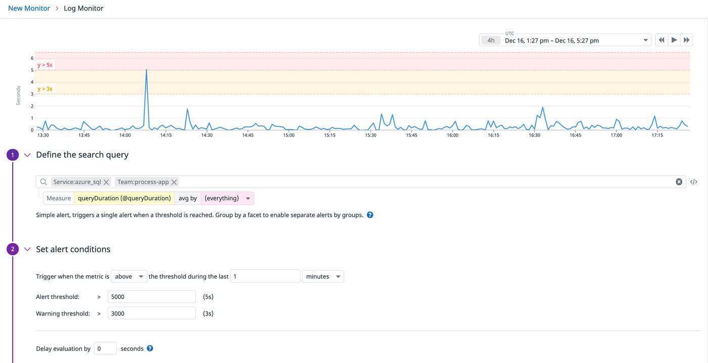 Azure SQL Database alert Azure SQL Database alert