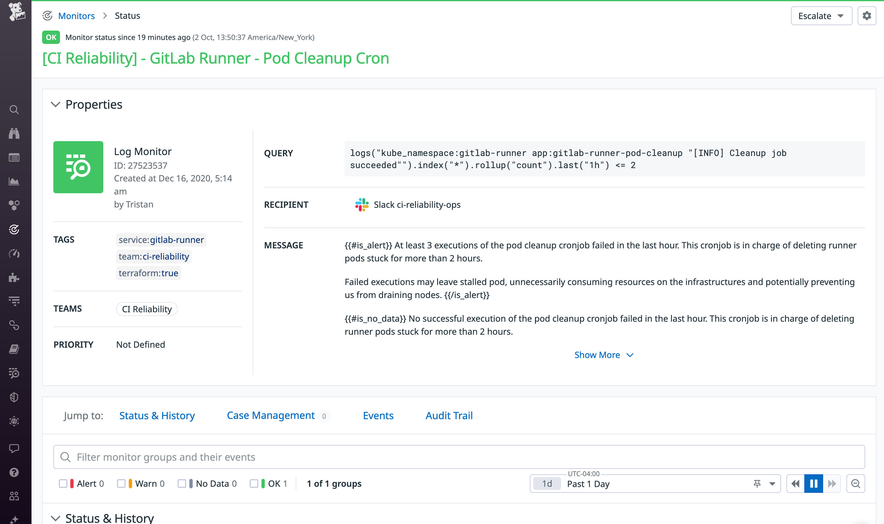 Configuring more granular alerts can bring you closer to the source of issues when they arise.