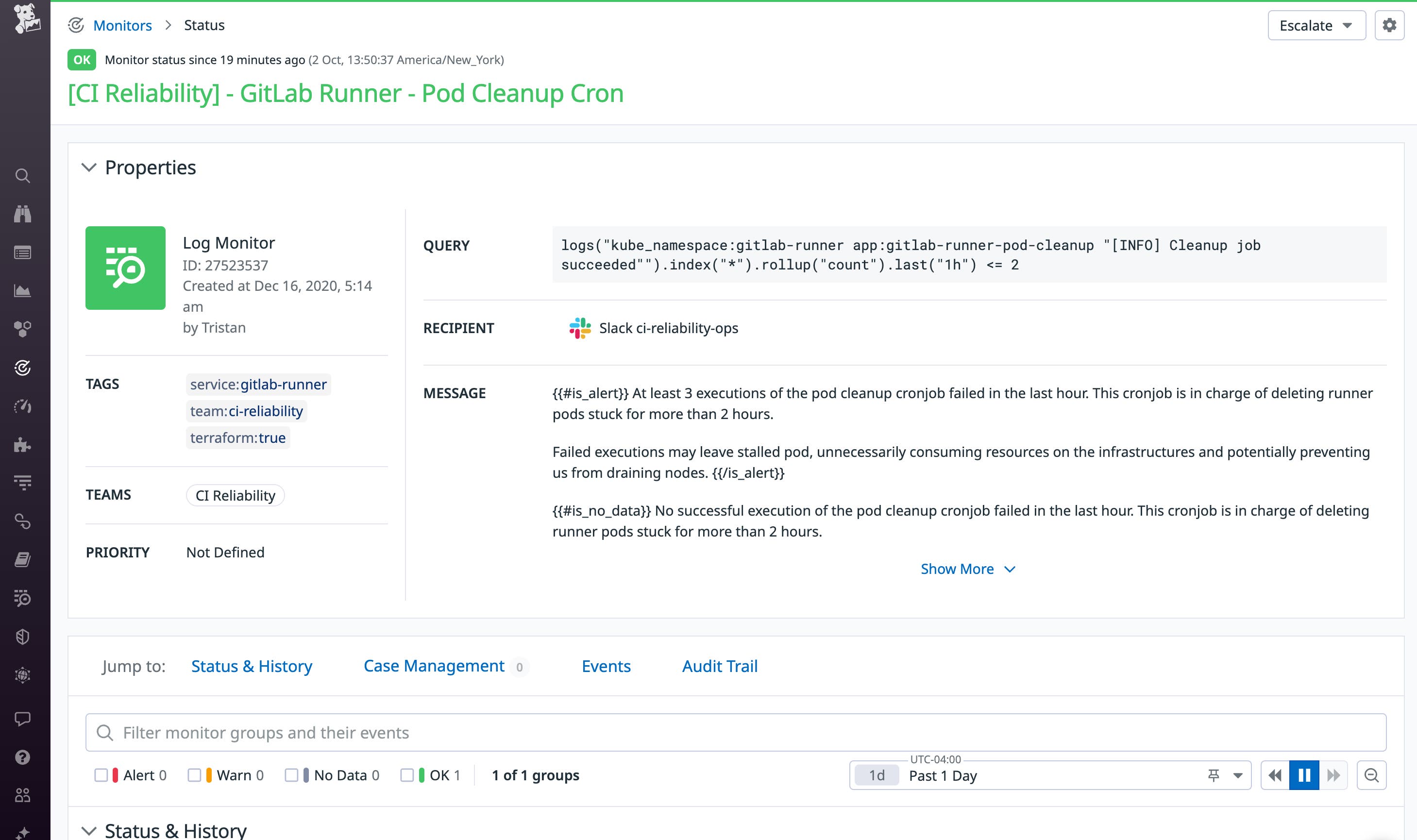 Configuring more granular alerts can bring you closer to the source of issues when they arise. Configuring more granular alerts can bring you closer to the source of issues when they arise.