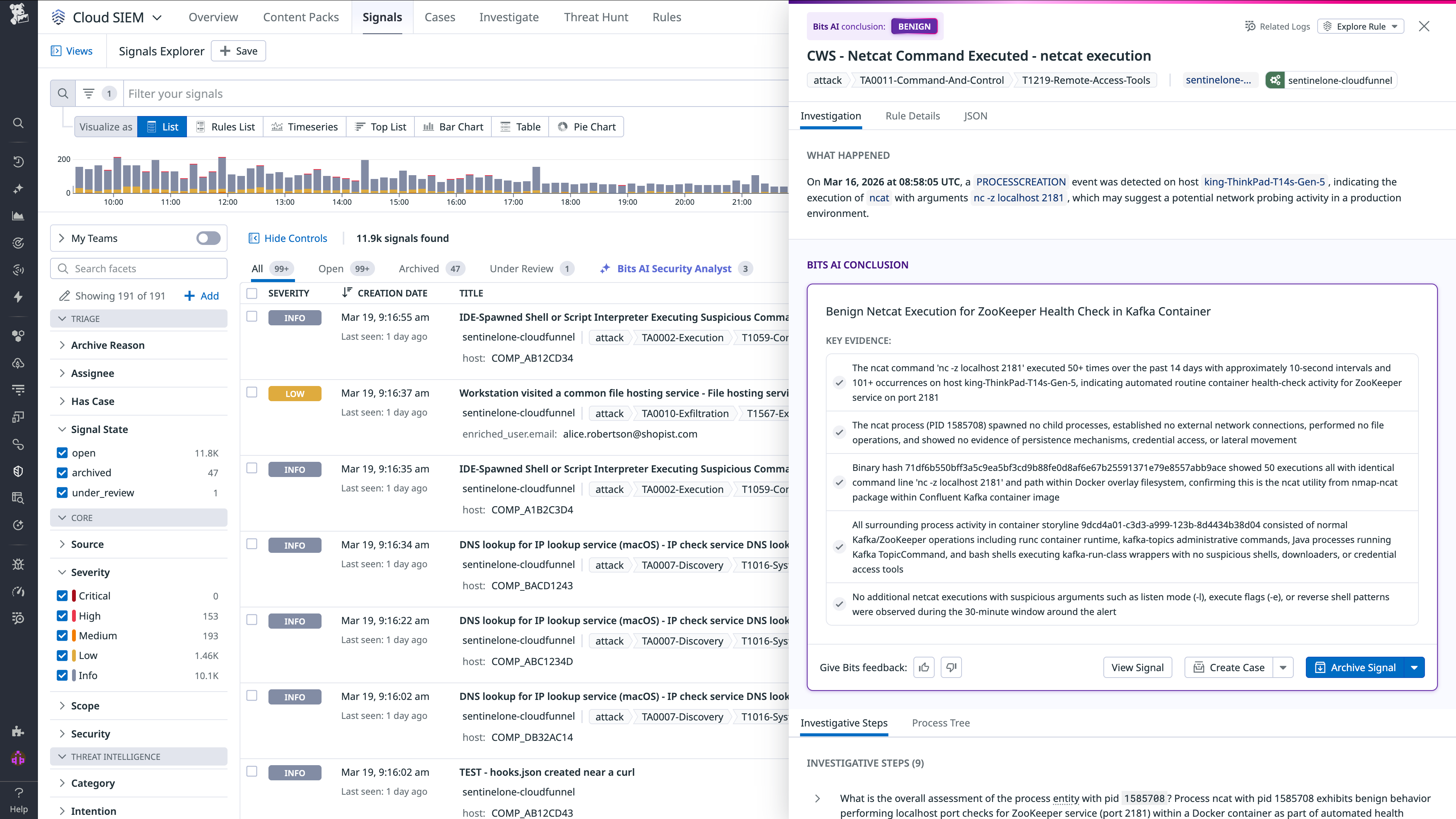 Datadog Bits AI security analyst for EDR.