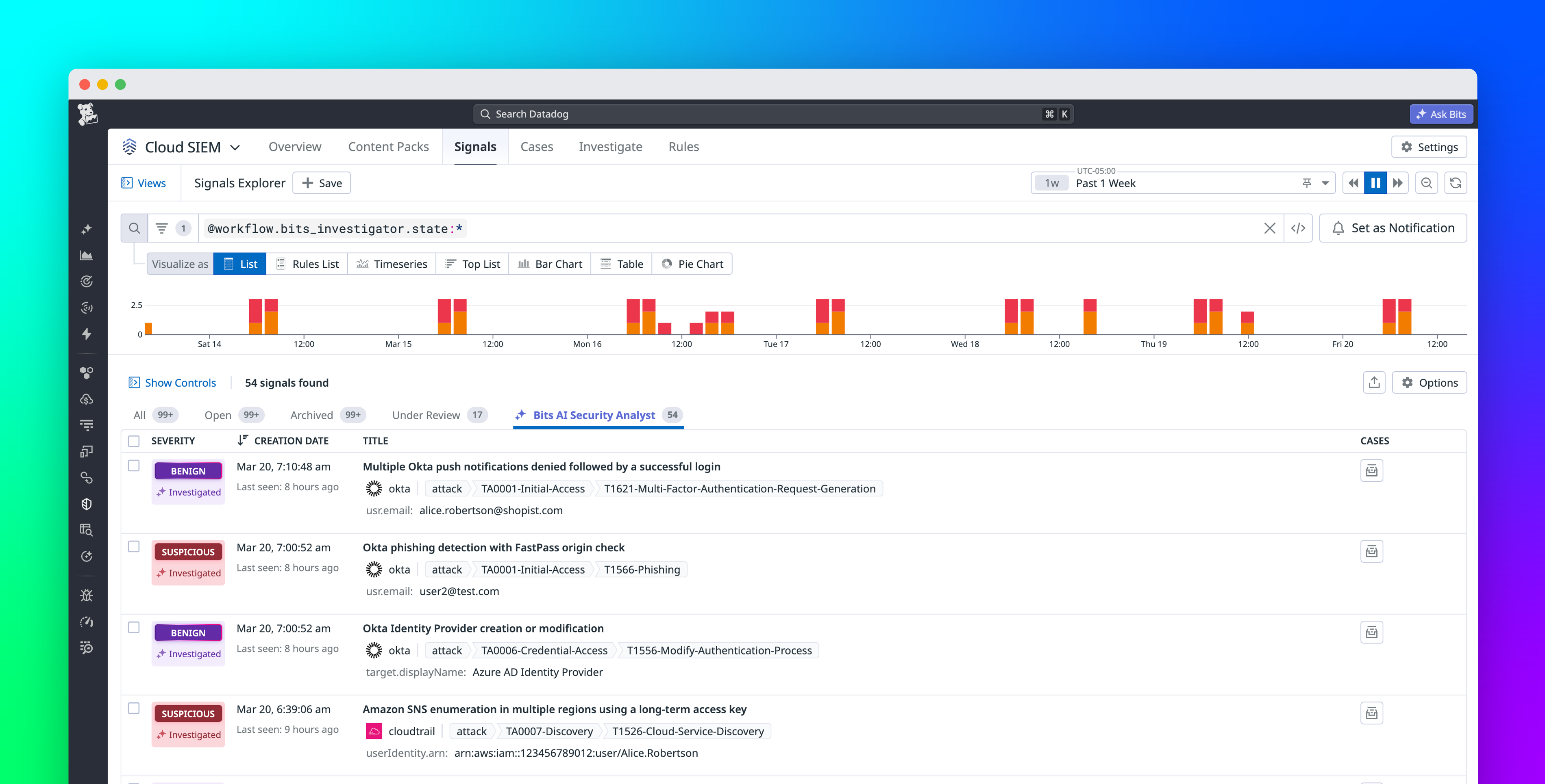 Automate Cloud SIEM investigations with Bits AI Security Analyst