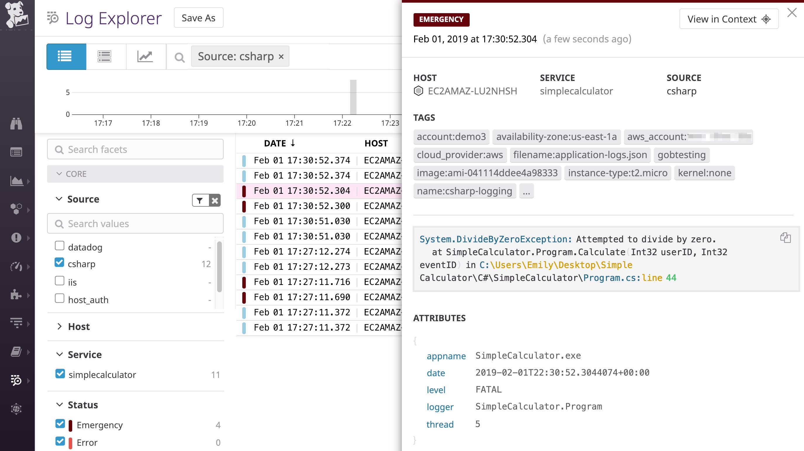 C# log monitoring with Datadog. C# log monitoring with Datadog.