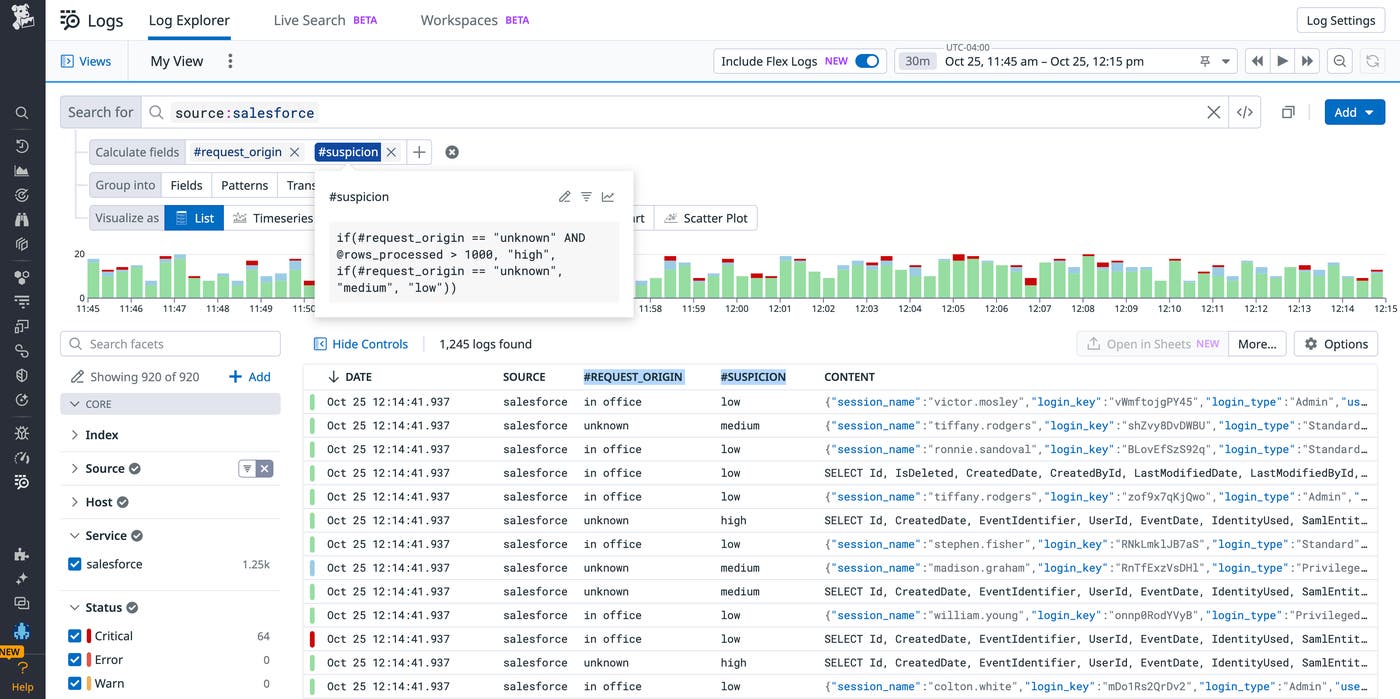 Easily create a calculated field from the Log Explorer Easily create a calculated field from the Log Explorer