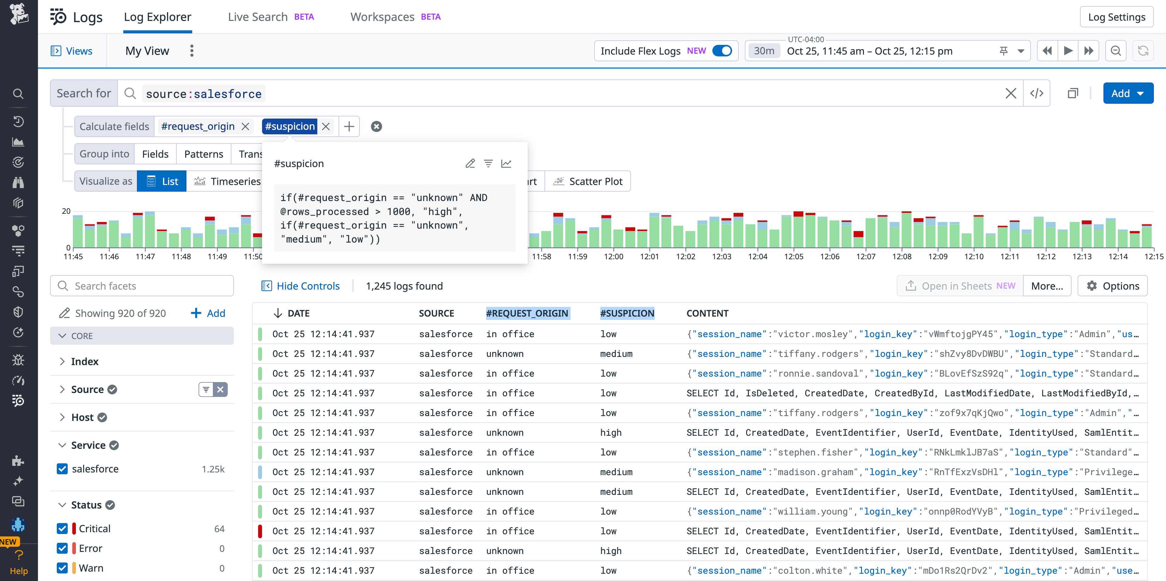 Easily create a calculated field from the Log Explorer Easily create a calculated field from the Log Explorer