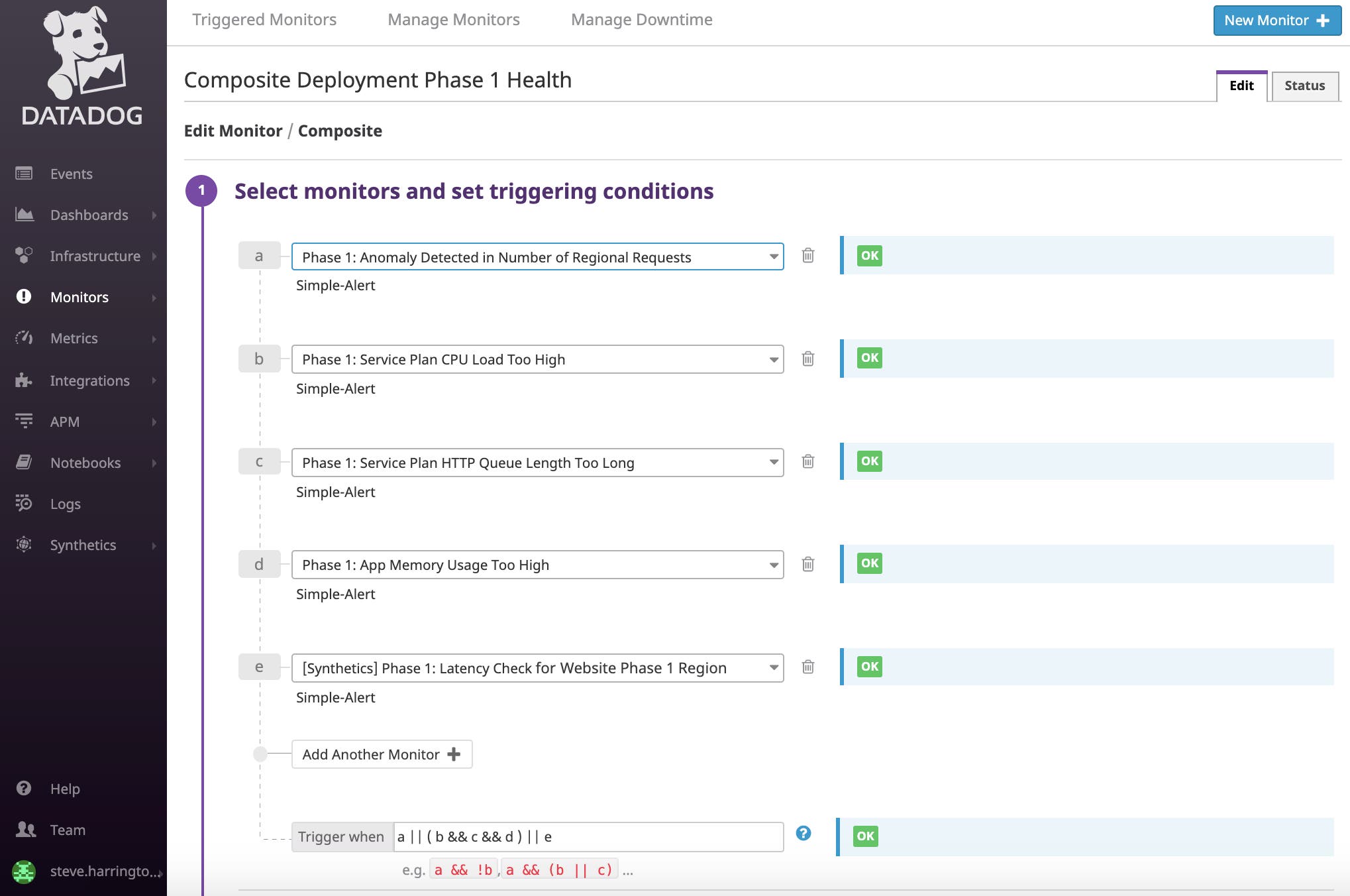 Create composite monitors to track deployment health Create composite monitors to track deployment health