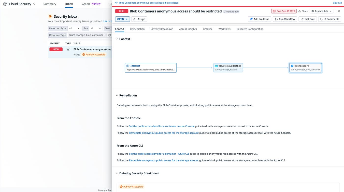 Screenshot showing a publicly available Azure Blob Container account. Screenshot showing a publicly available Azure Blob Container account.