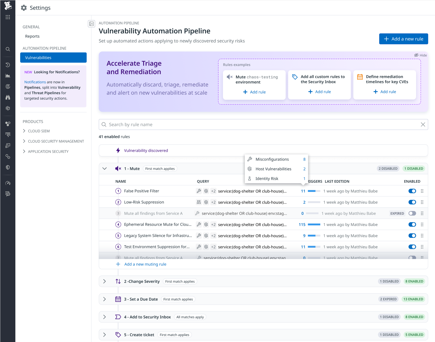 Cloud Security Vulnerability Explorer Automation Pipelines.