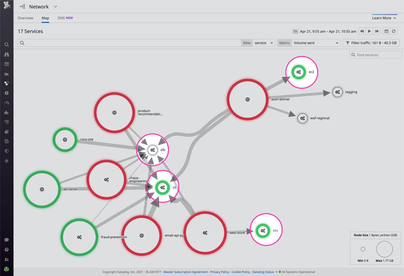 Visualize your whole network, including fixed representations of your AWS endpoints, with the Network Map in NPM. Visualize your whole network, including fixed representations of your AWS endpoints, with the Network Map in NPM.