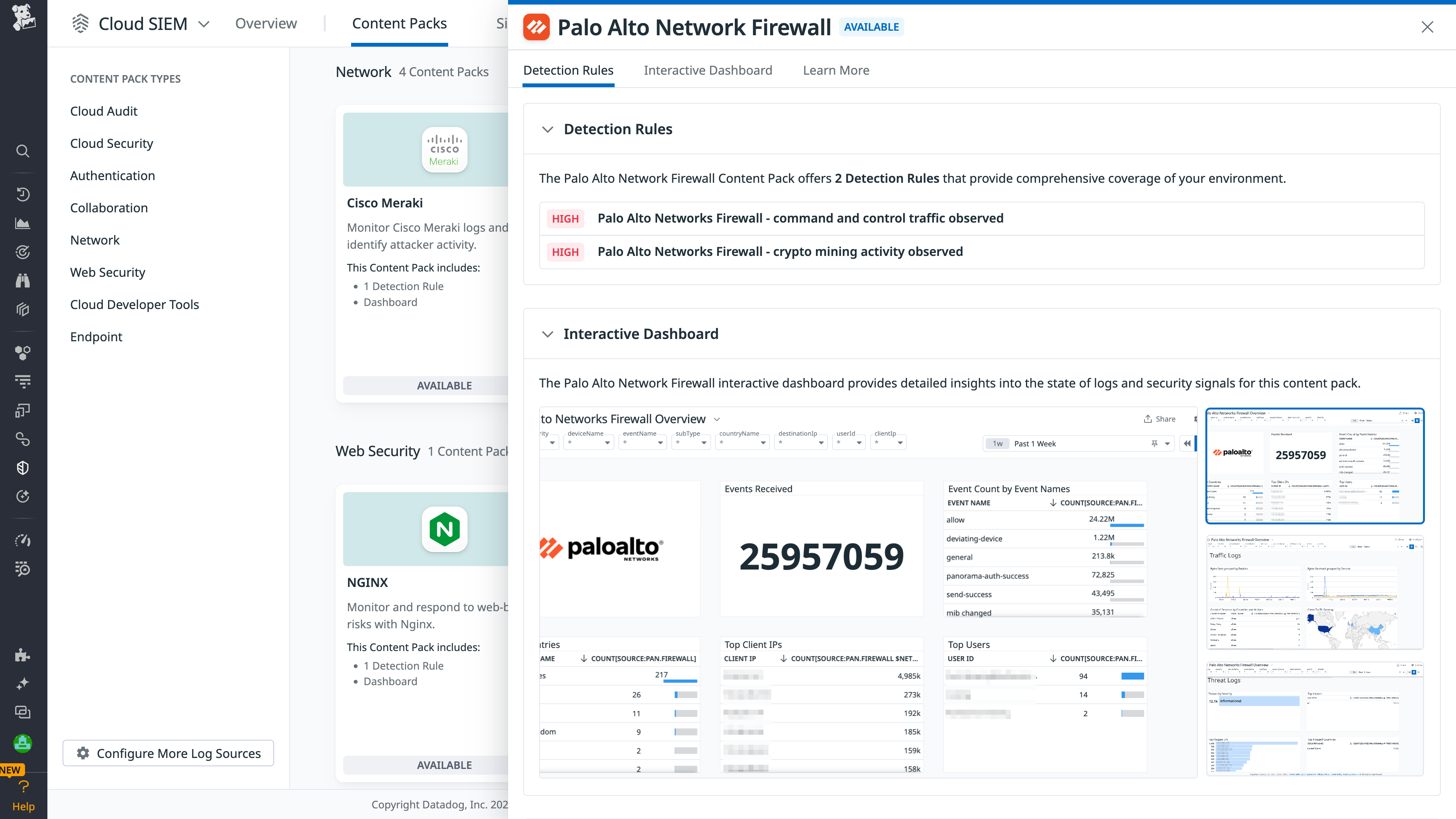 Palo Alto Networks Firewall Content Pack