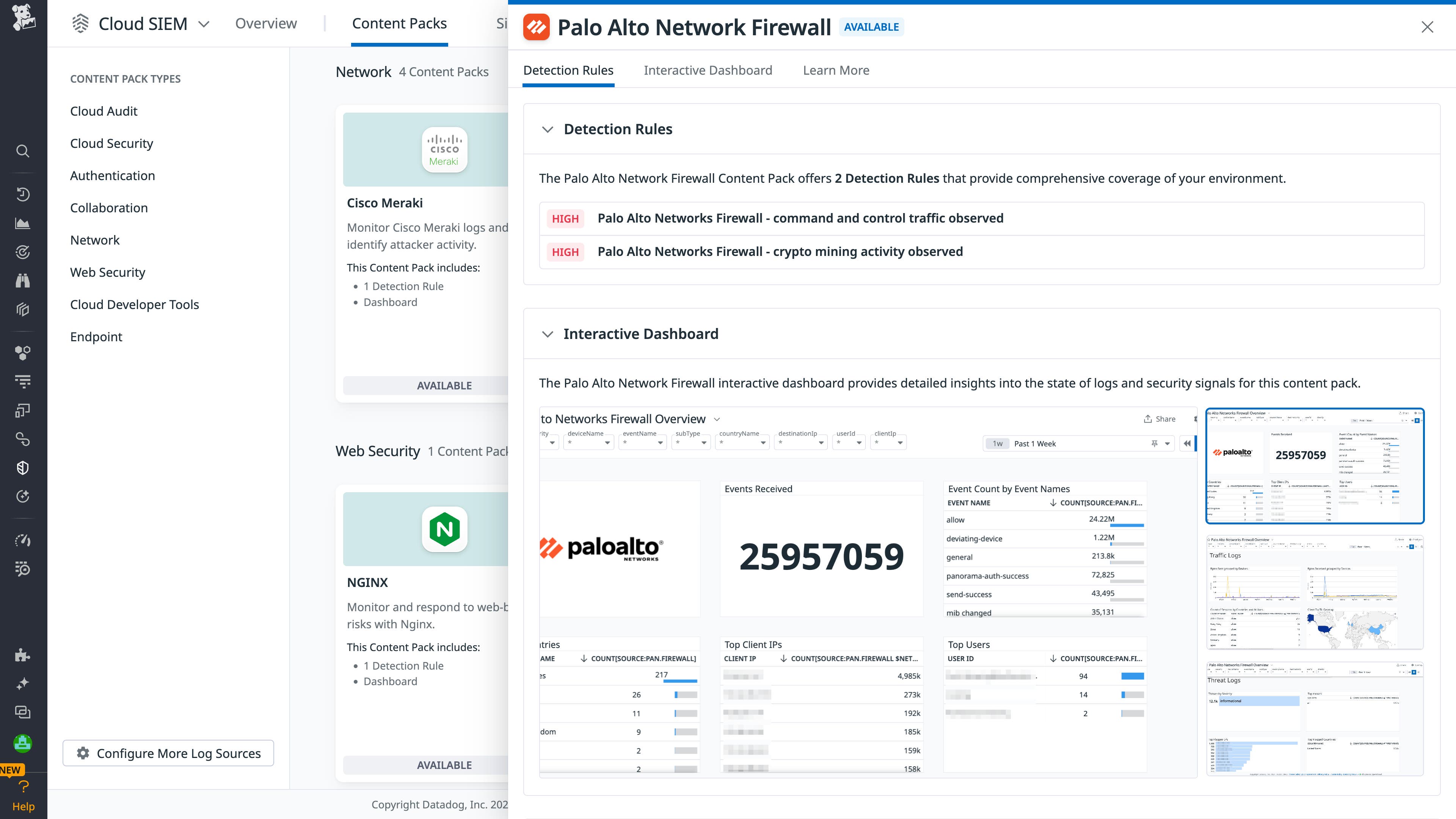 Palo Alto Networks Firewall Content Pack Palo Alto Networks Firewall Content Pack