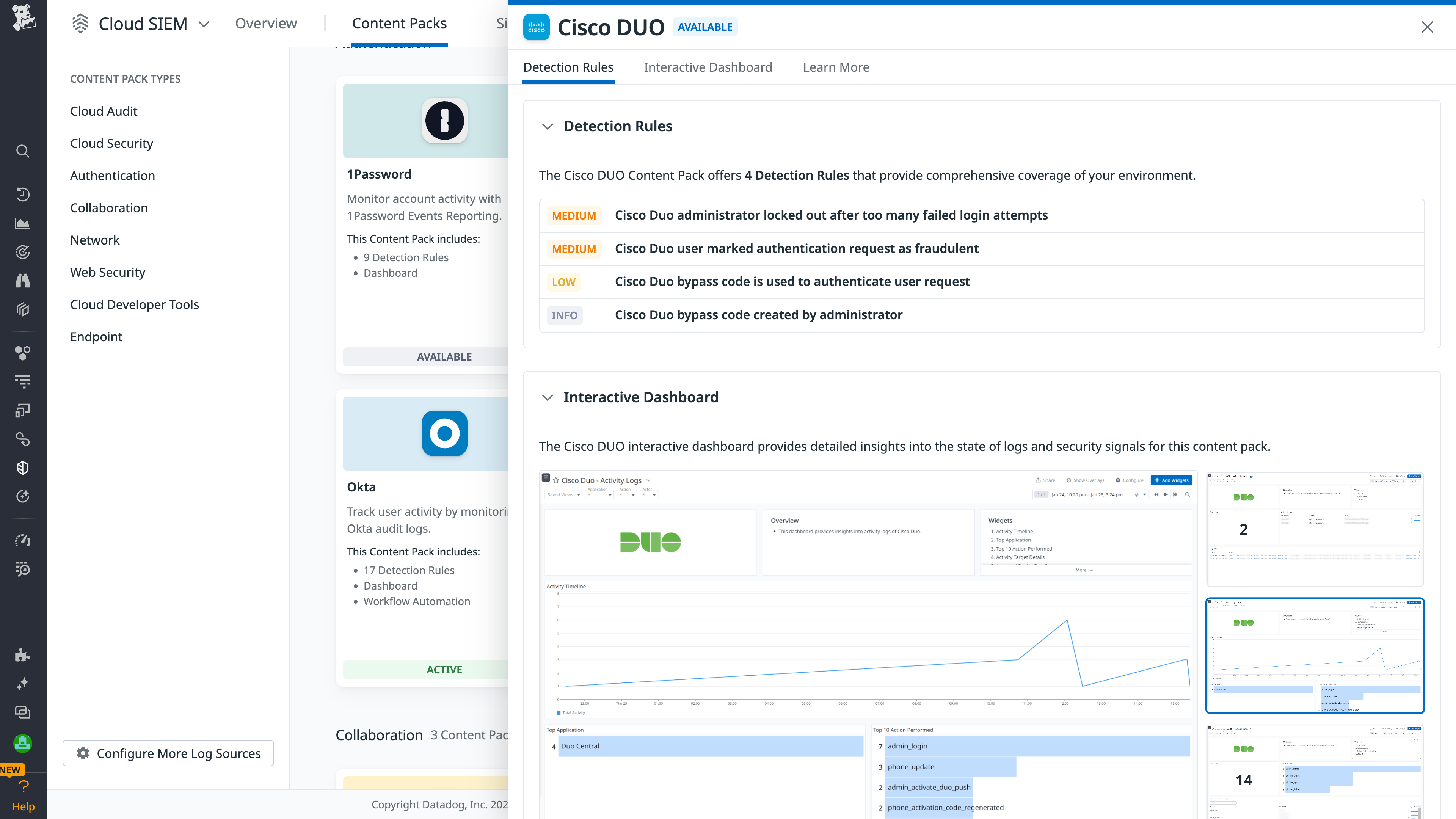 Cisco Duo Content Pack
