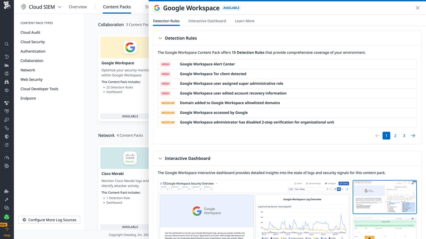 Google Workspace Content Pack Google Workspace Content Pack