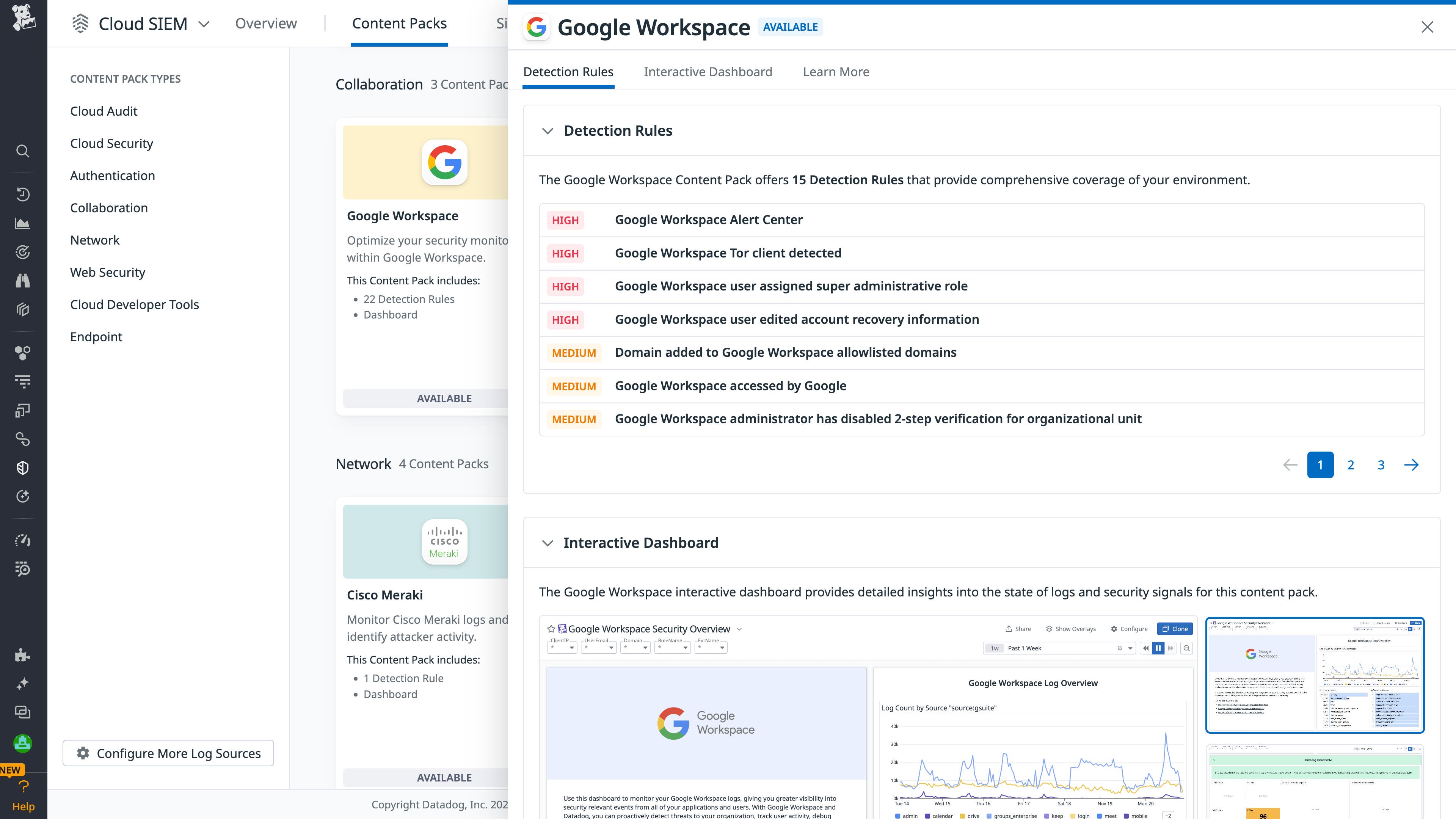 Google Workspace Content Pack Google Workspace Content Pack