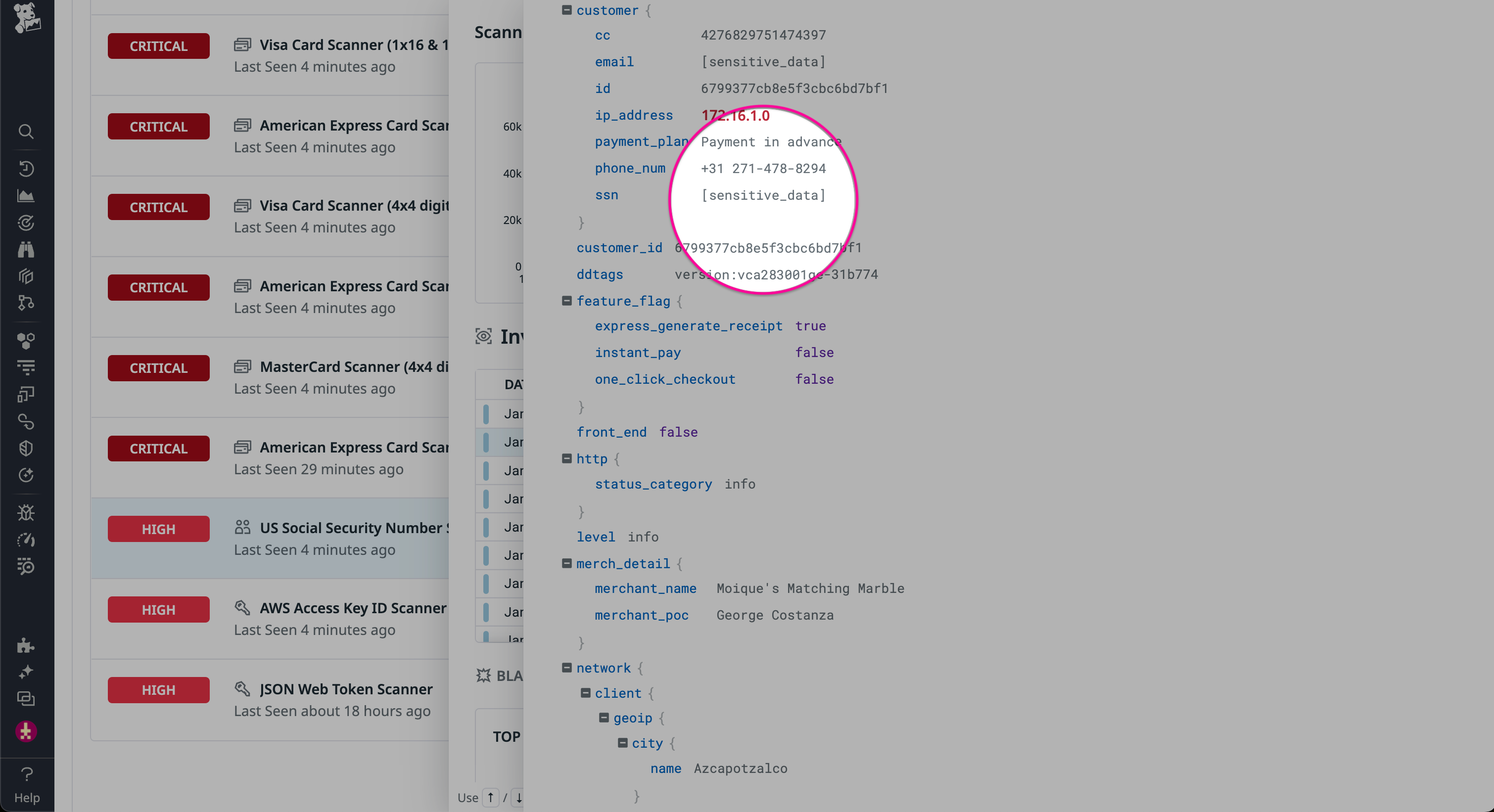 Redact sensitive information