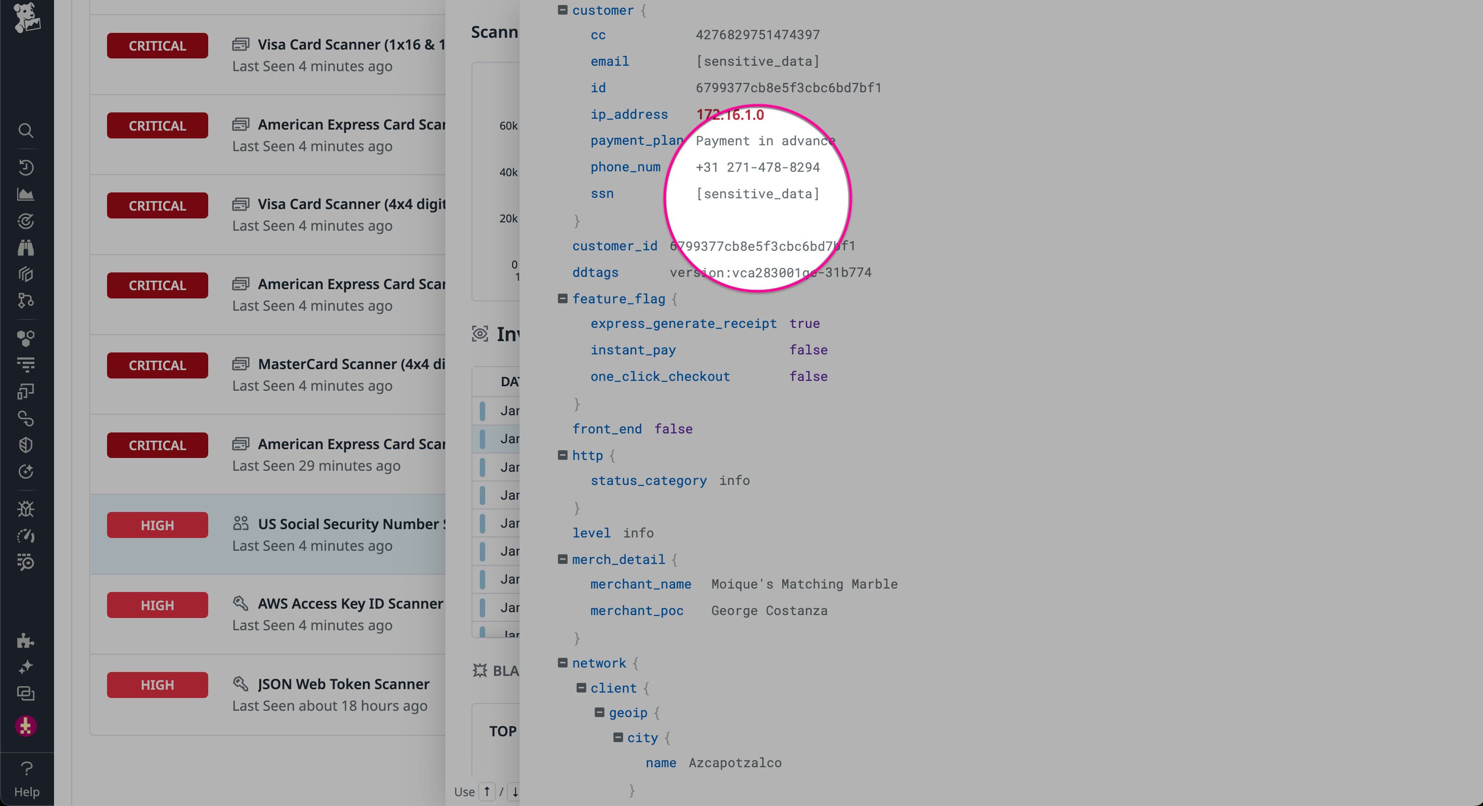 Redact sensitive information Redact sensitive information