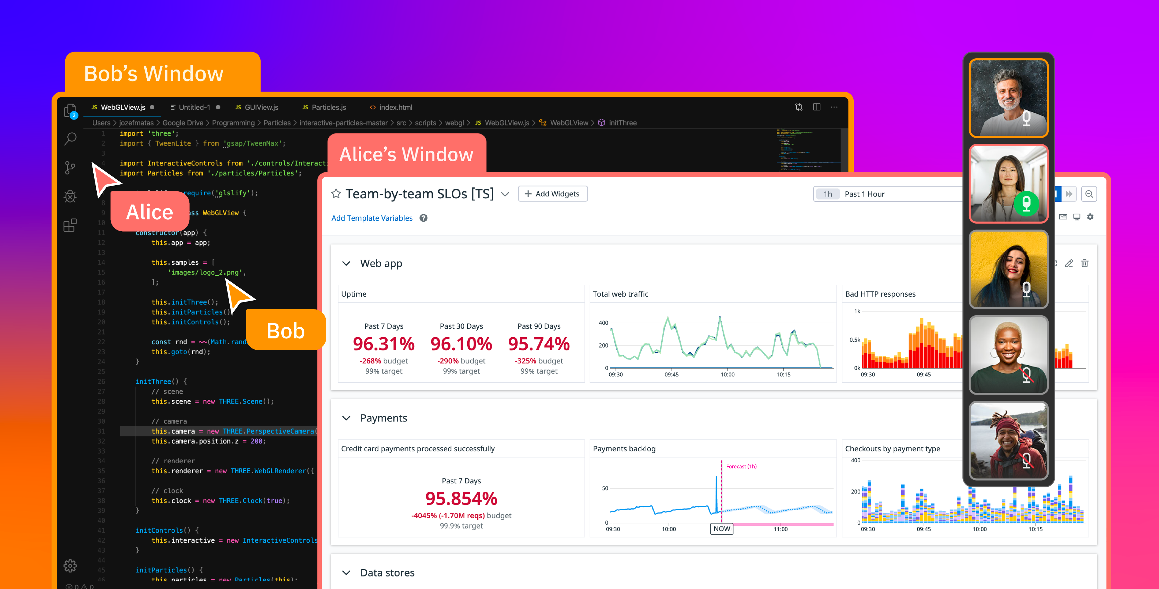 Leverage collaborative screen sharing with Datadog CoScreen
