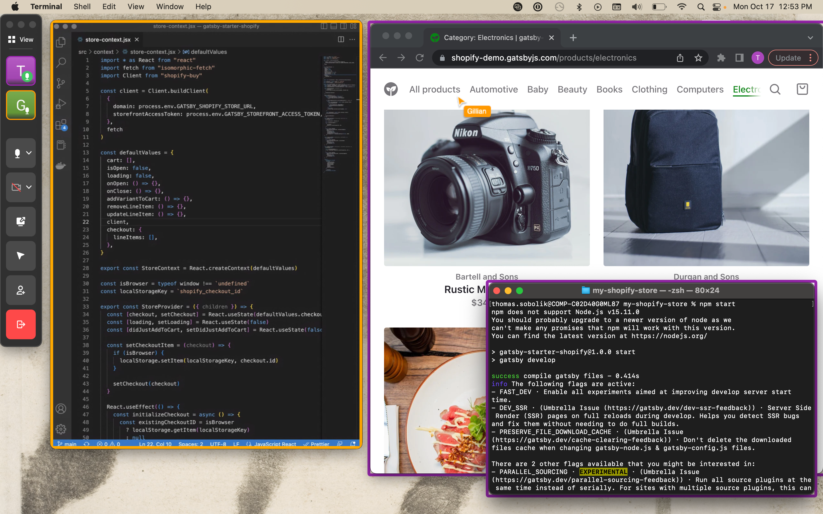 Merge your desktop windows in a seamless screenshare to collaborate in real time