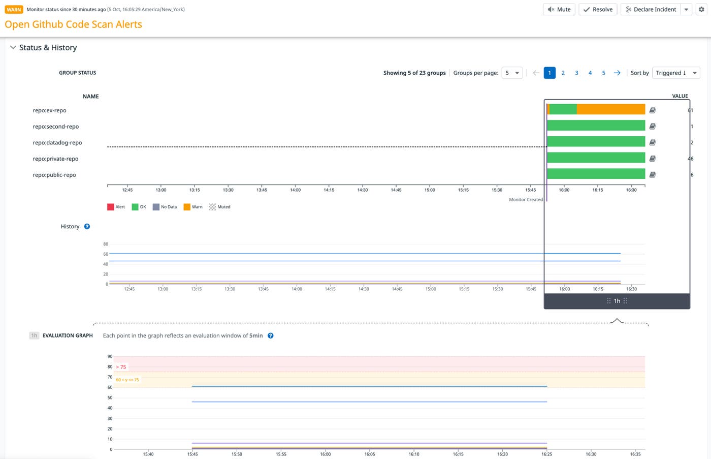 Identify the relevant repository for your metrics. Identify the relevant repository for your metrics.
