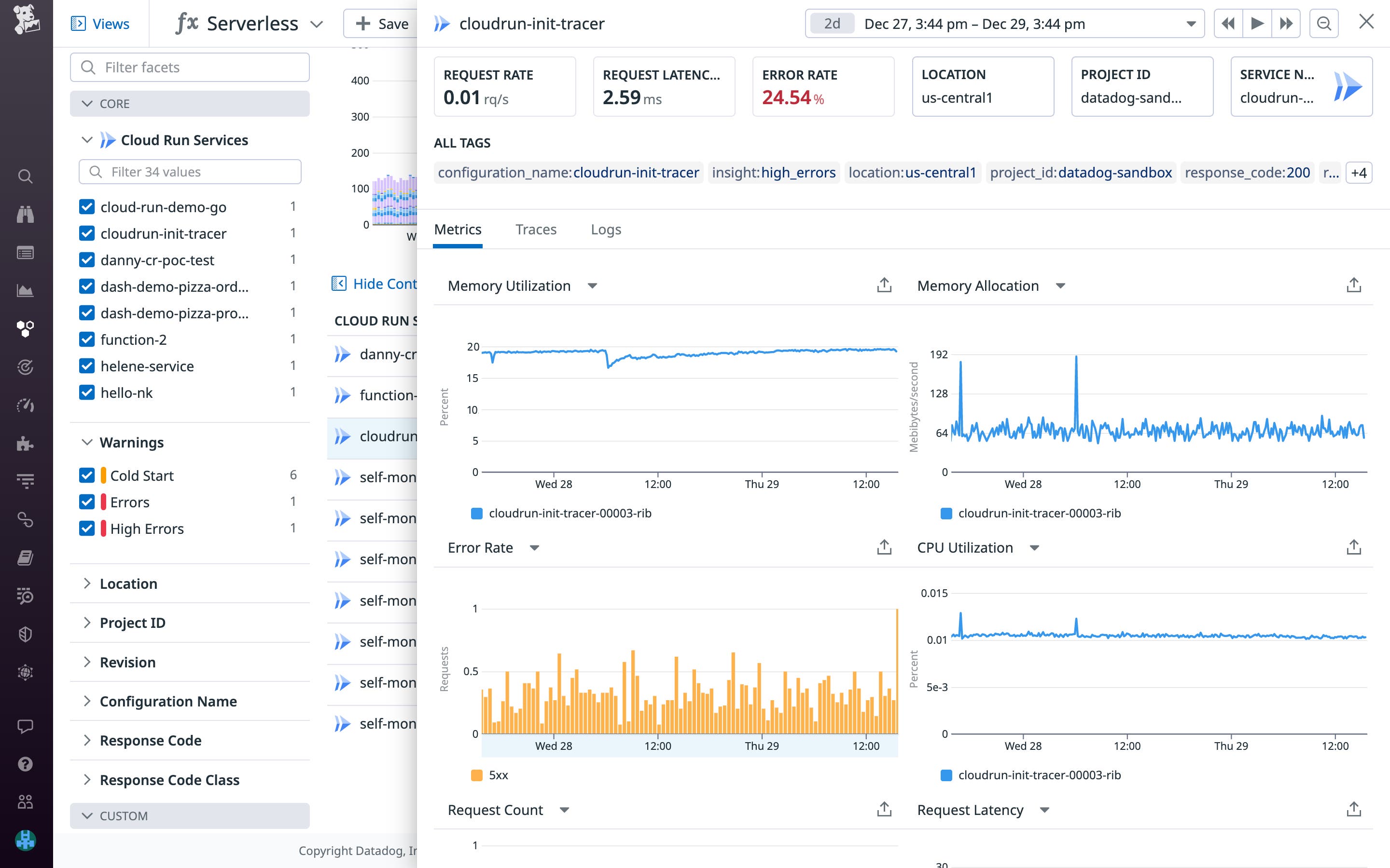 Correlate error spikes with other performance metrics. Correlate error spikes with other performance metrics.