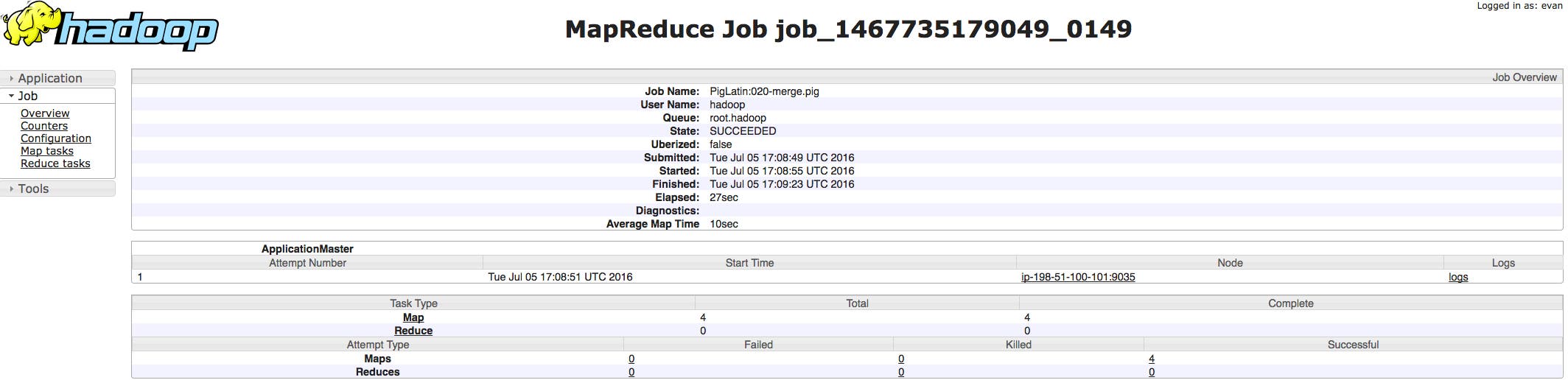 Hadoop YARN stats - MapReduce counters in YARN Hadoop YARN stats - MapReduce counters in YARN