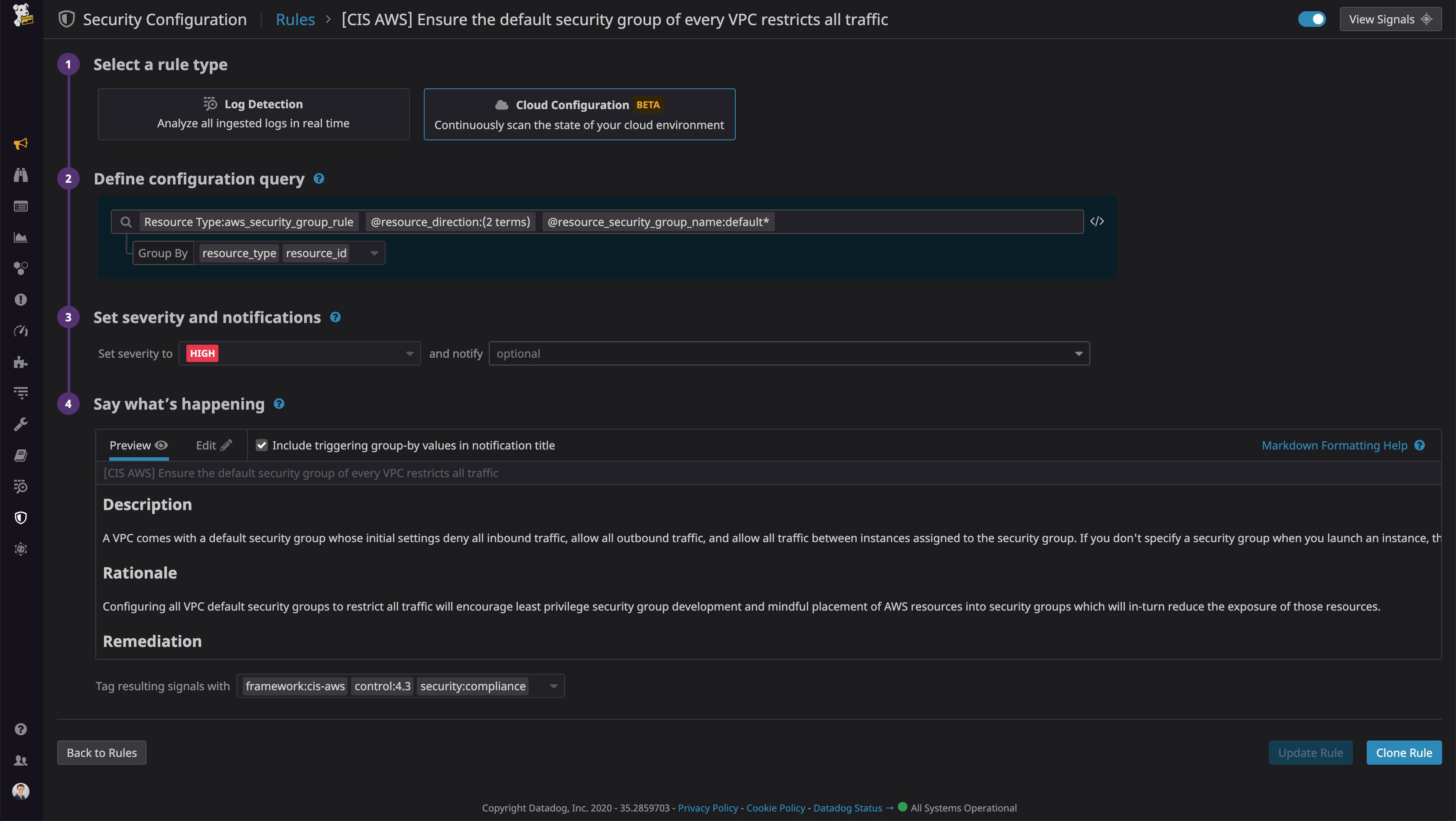 専用のクエリ言語の知識なしで独自のコンプライアンスルールを作成できます。 専用のクエリ言語の知識なしで独自のコンプライアンスルールを作成できます。