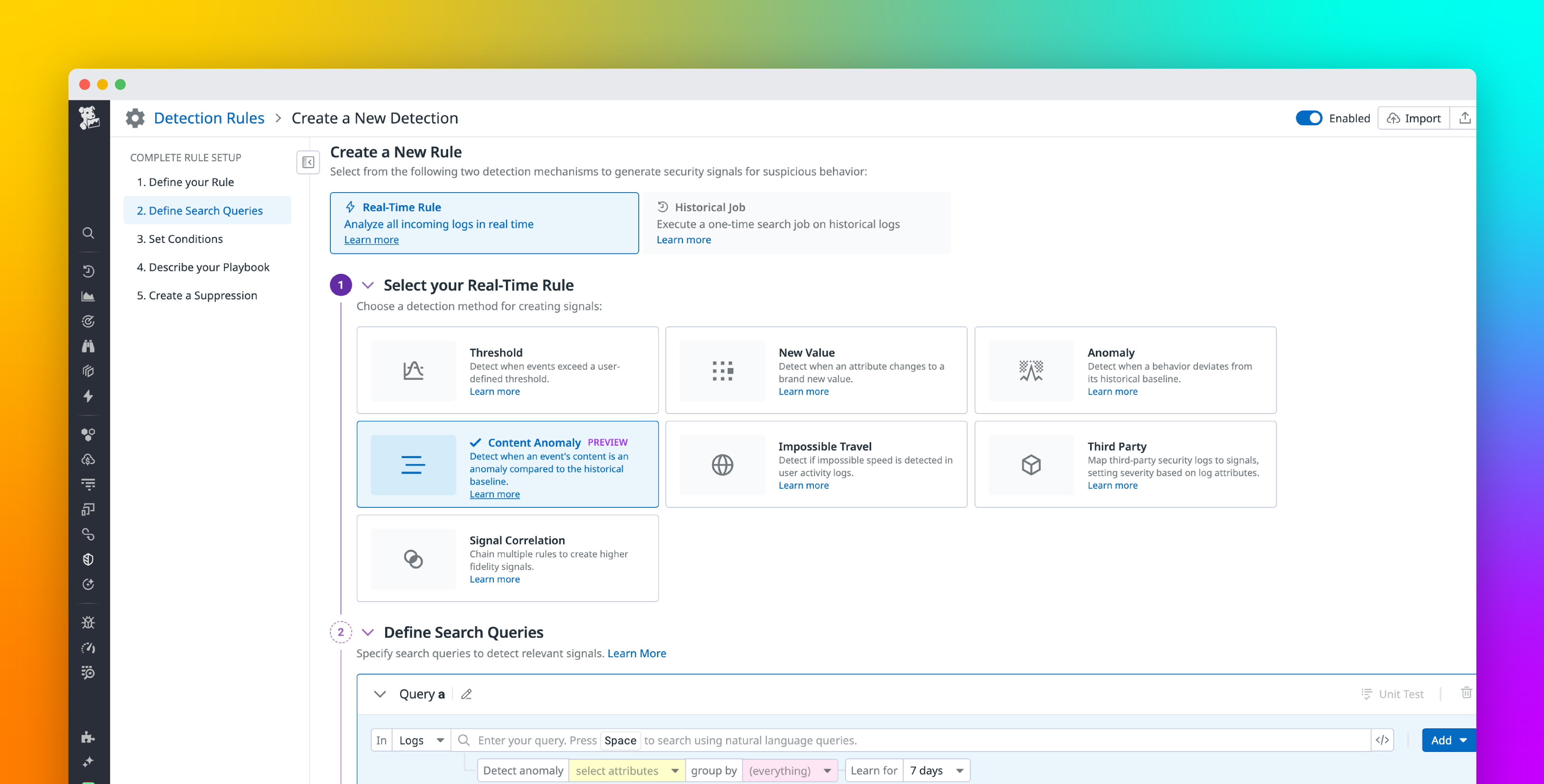 Detect anomalies beyond spikes and new values with Content Anomaly Detection in Cloud SIEM