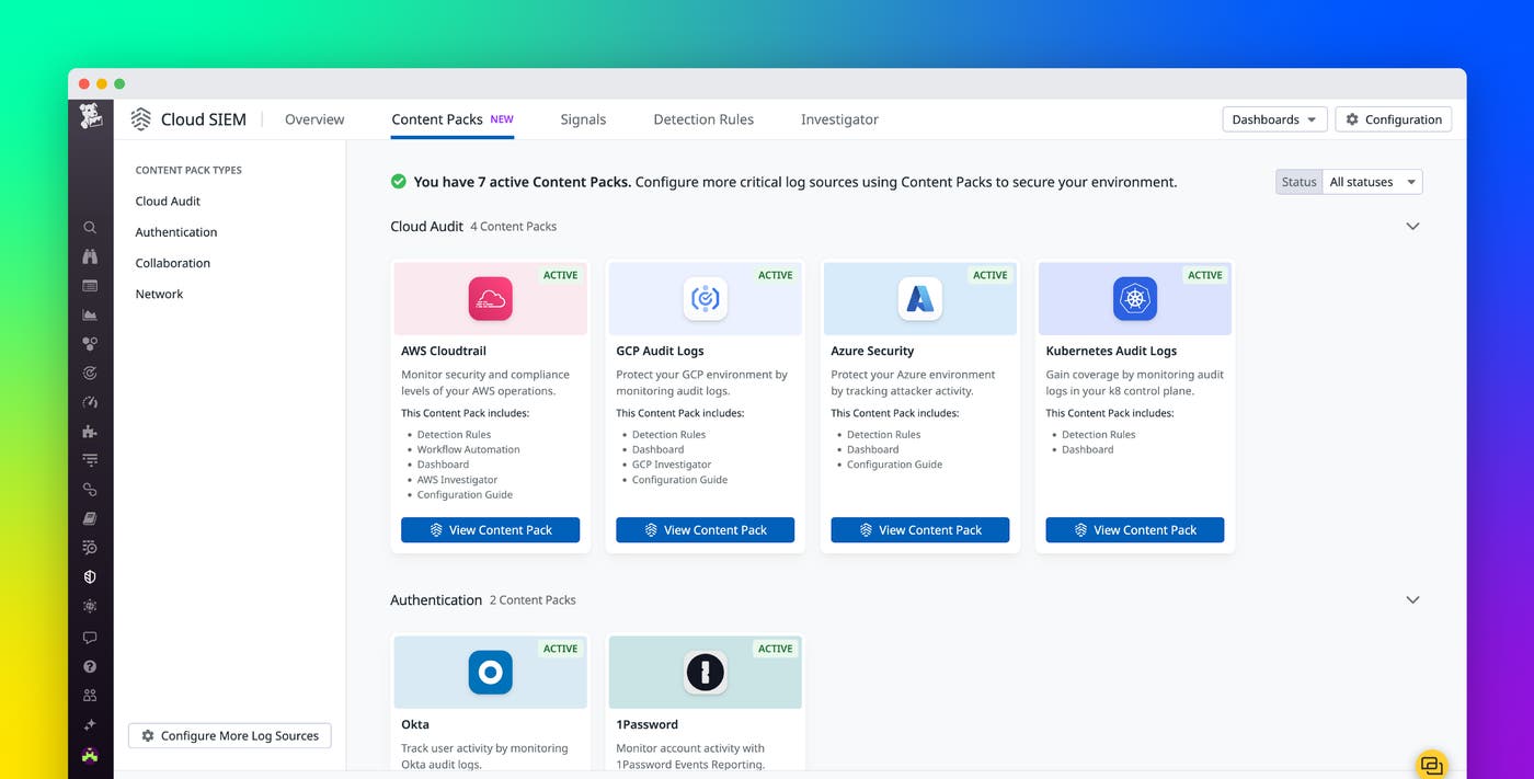 Easily ingest and monitor security logs with Cloud SIEM Content Packs Easily ingest and monitor security logs with Cloud SIEM Content Packs