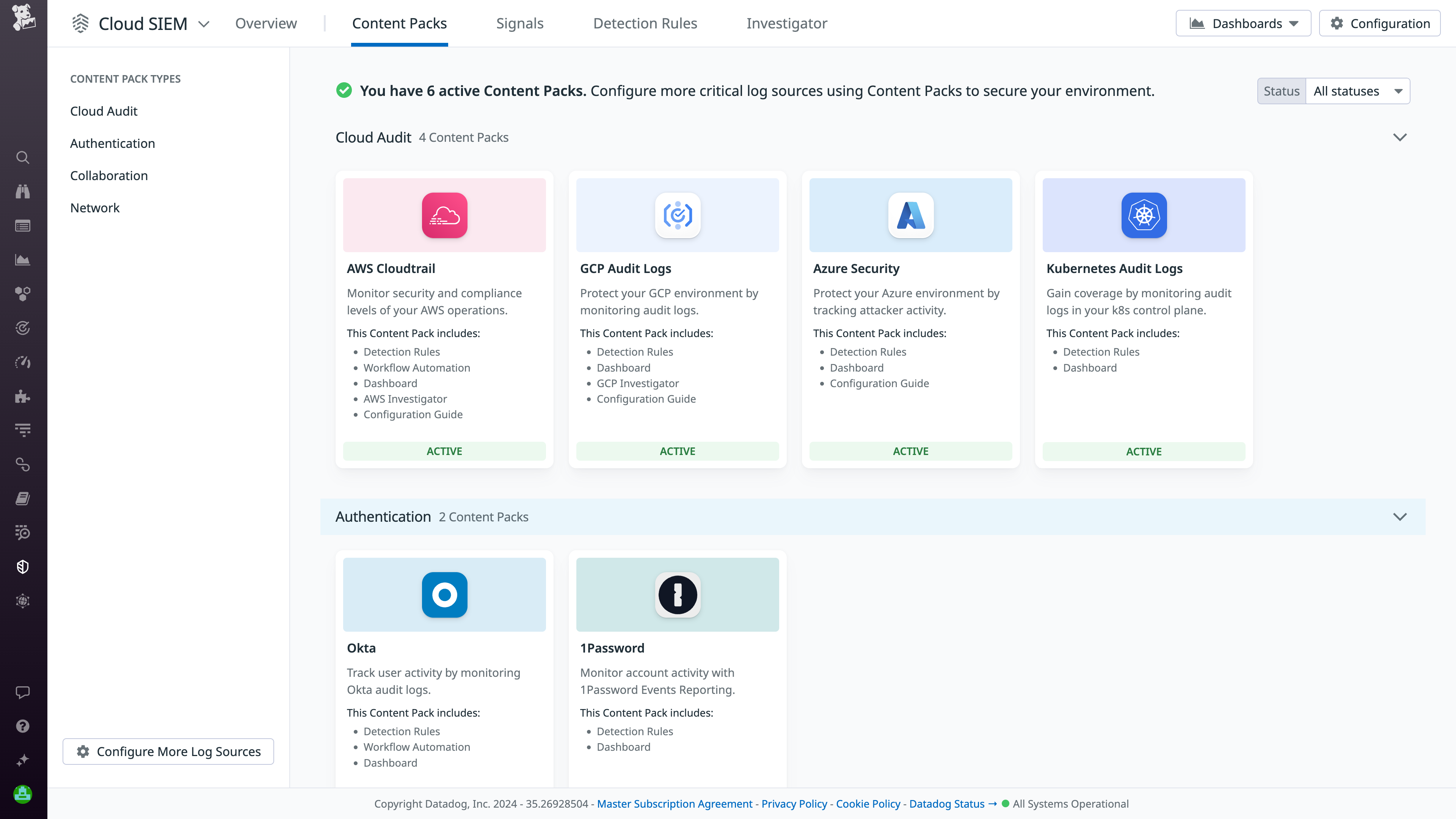 Content Packs gallery