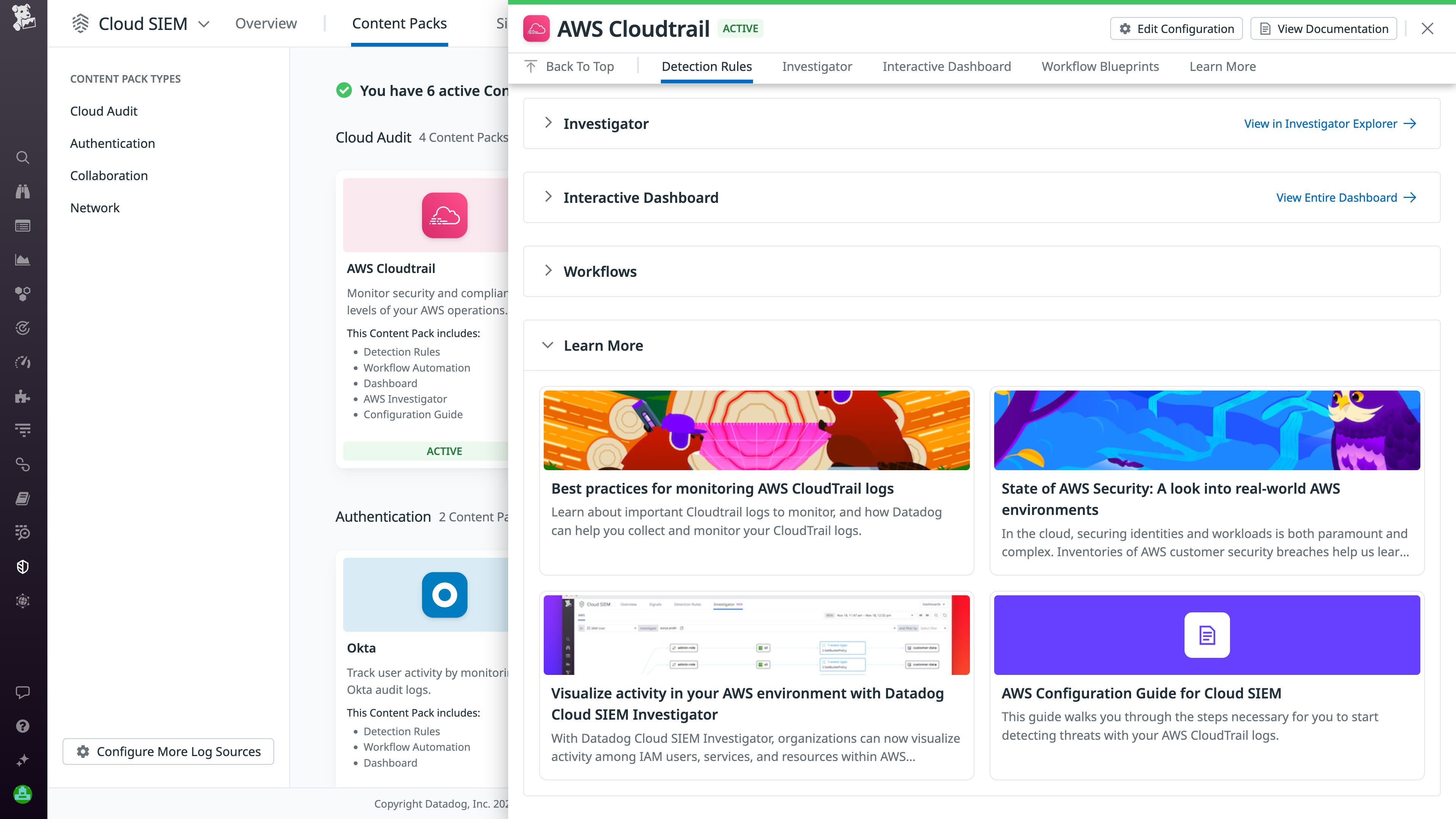 Content Packs Dive Deeper widget Content Packs Dive Deeper widget