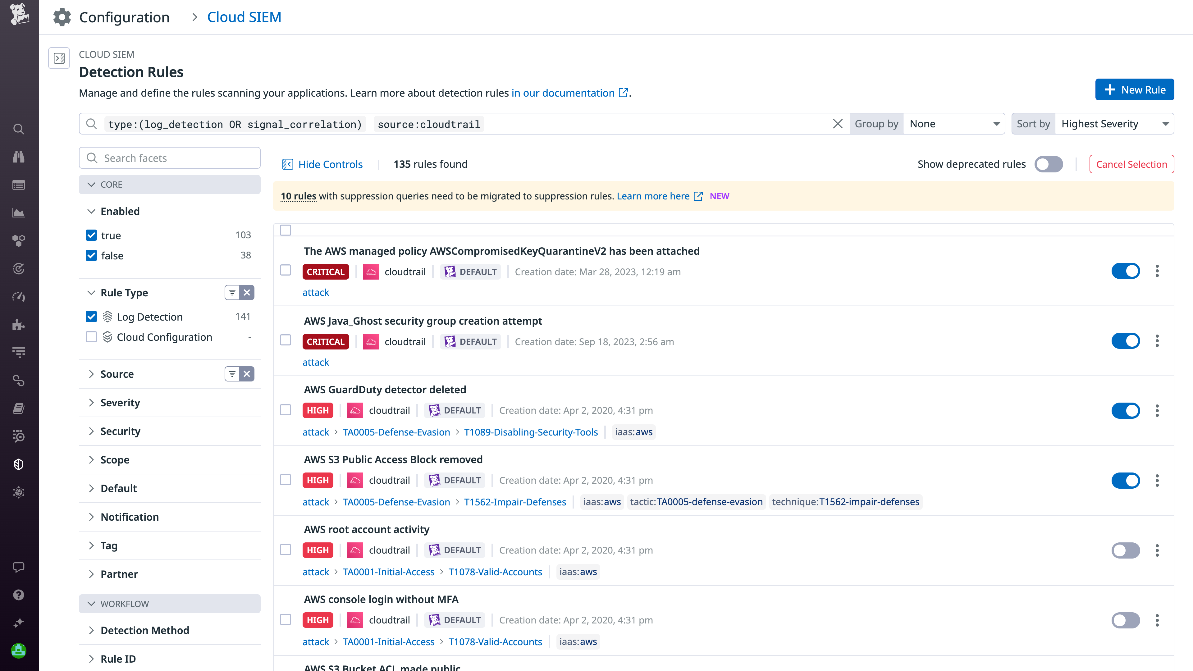 Detection Rules Explorer