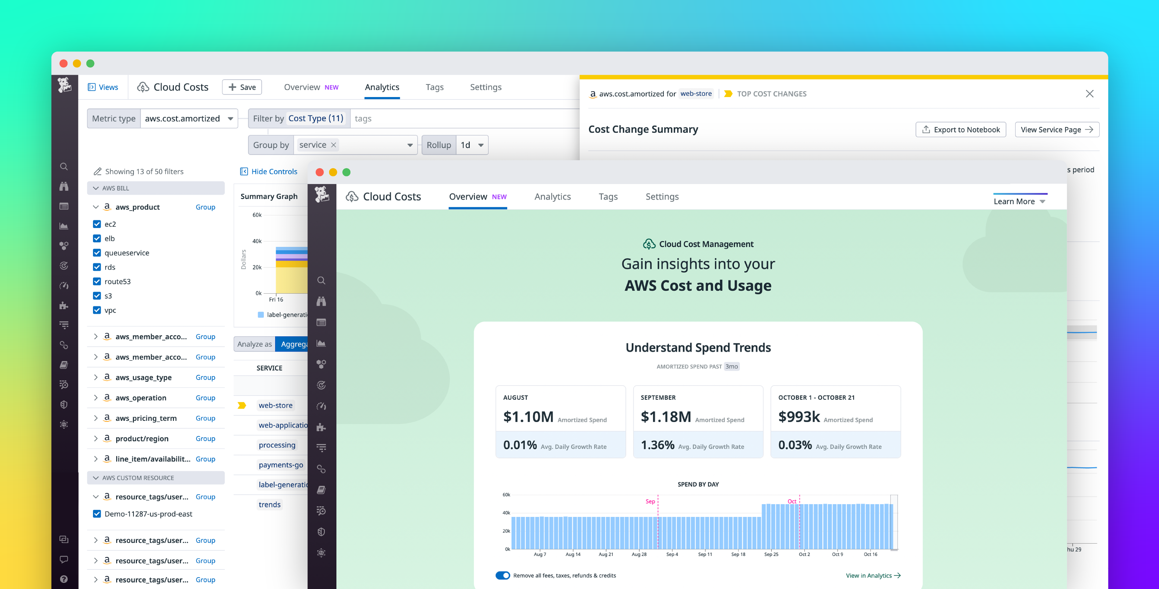 Gain visibility and control of your cloud spend with Datadog Cloud Cost Management