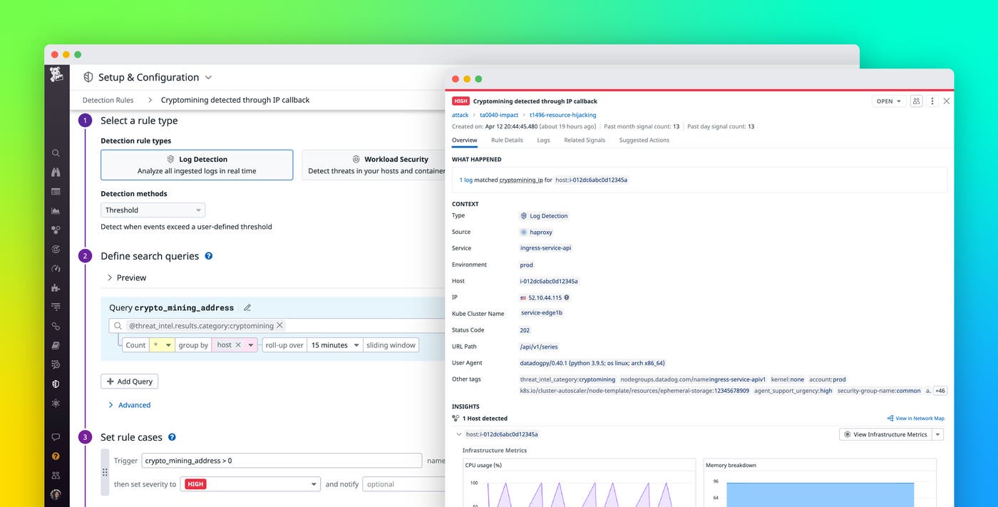 Detect cryptocurrency mining in your environment with Datadog Cloud SIEM Detect cryptocurrency mining in your environment with Datadog Cloud SIEM