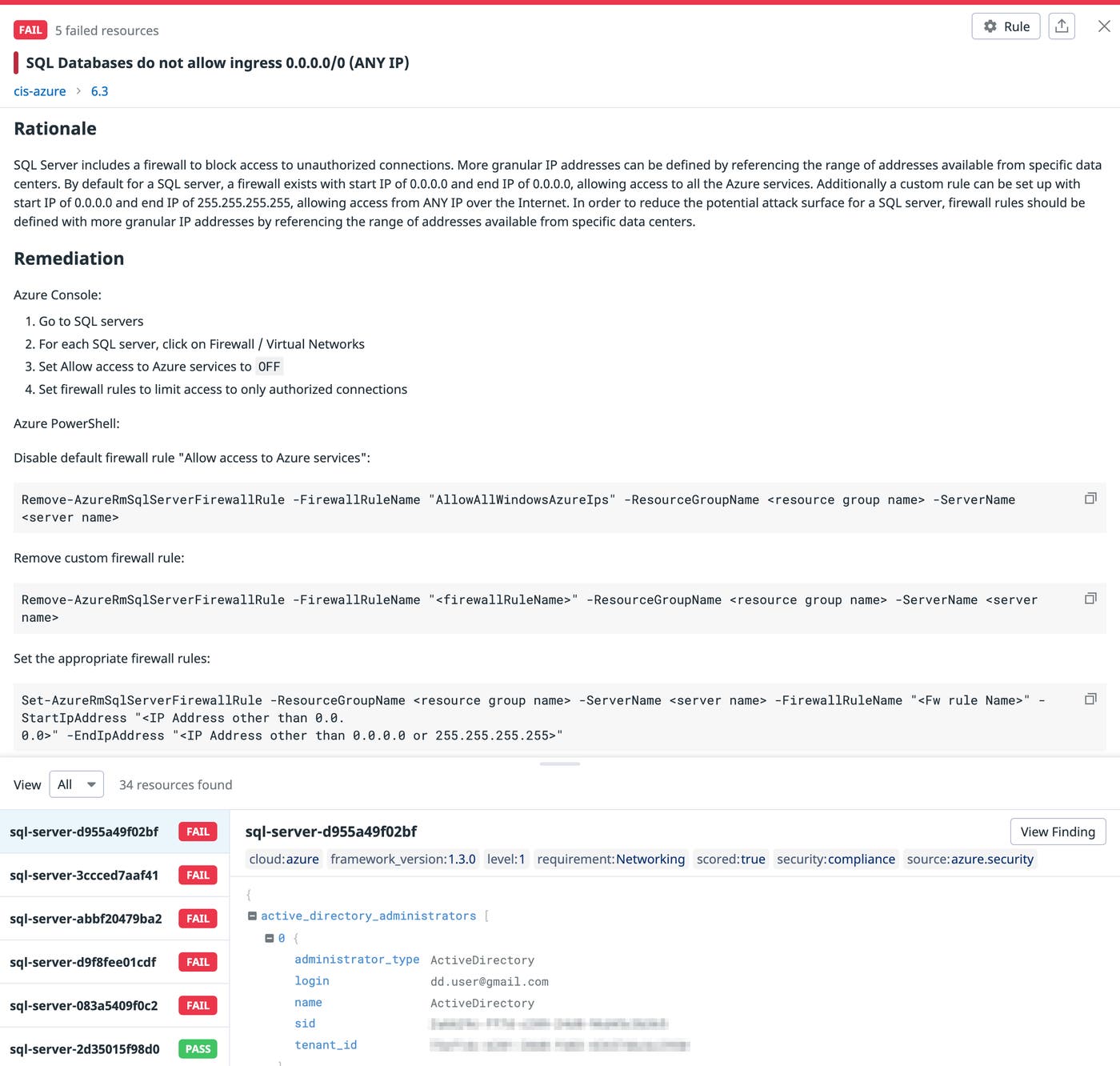 Review compliance violations with Datadog Cloud Security Misconfigurations findings Review compliance violations with Datadog Cloud Security Misconfigurations findings