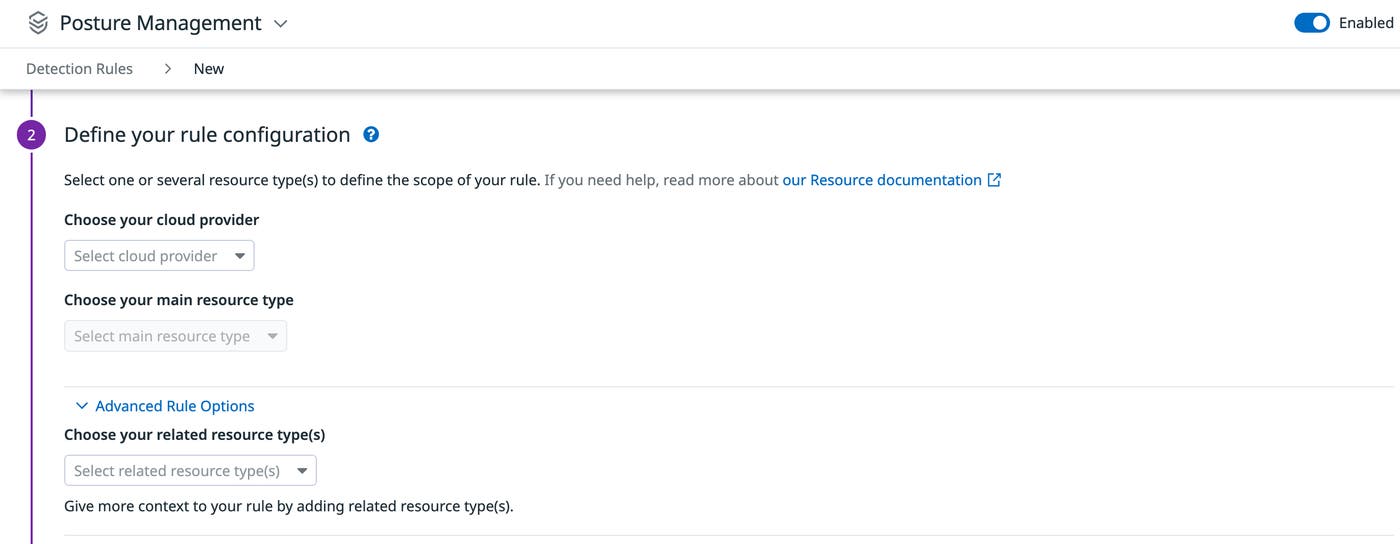 Create a new detection rule Create a new detection rule